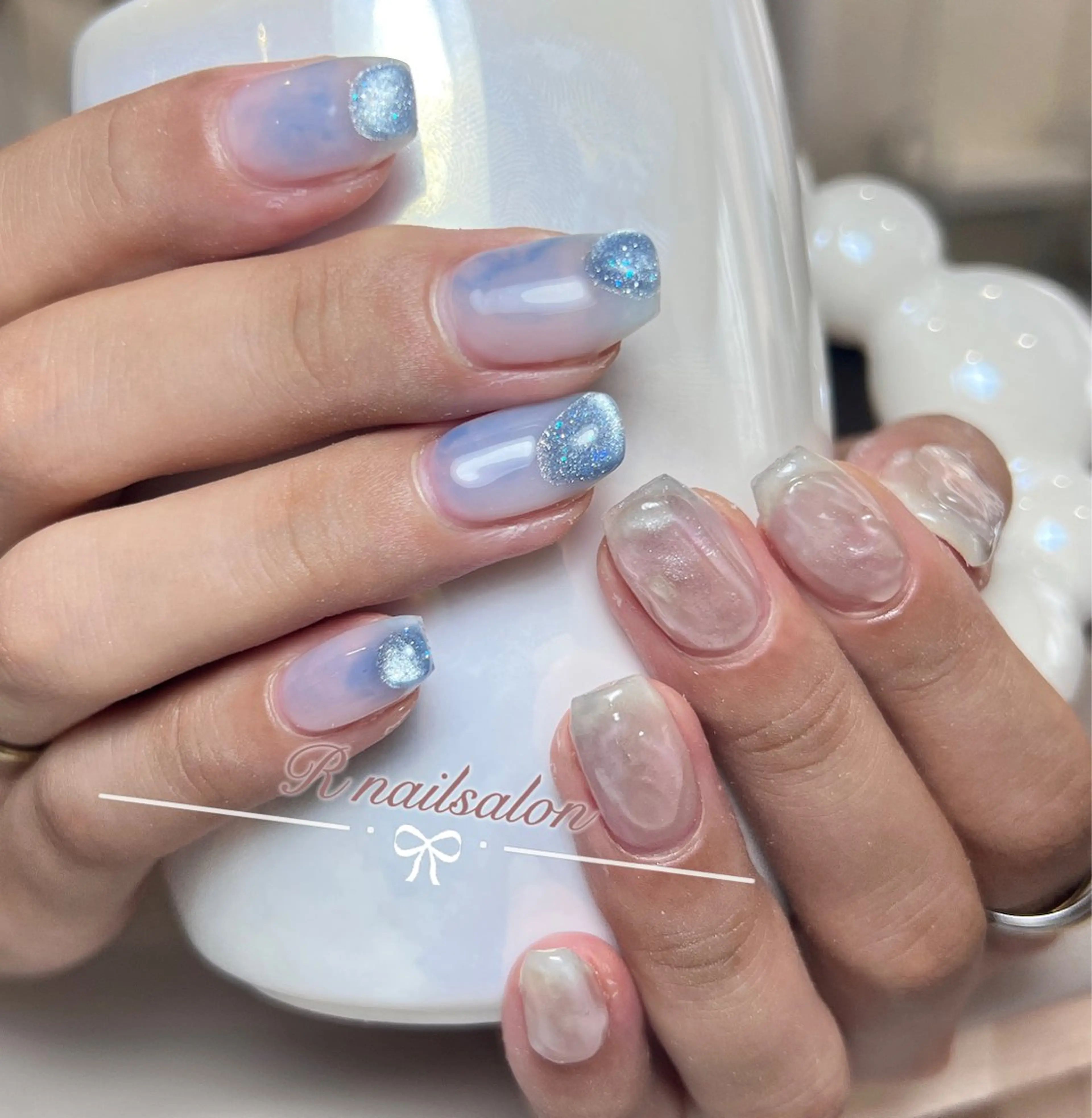 セミロング ハンドネイル R NAILSALONのネイルデザイン