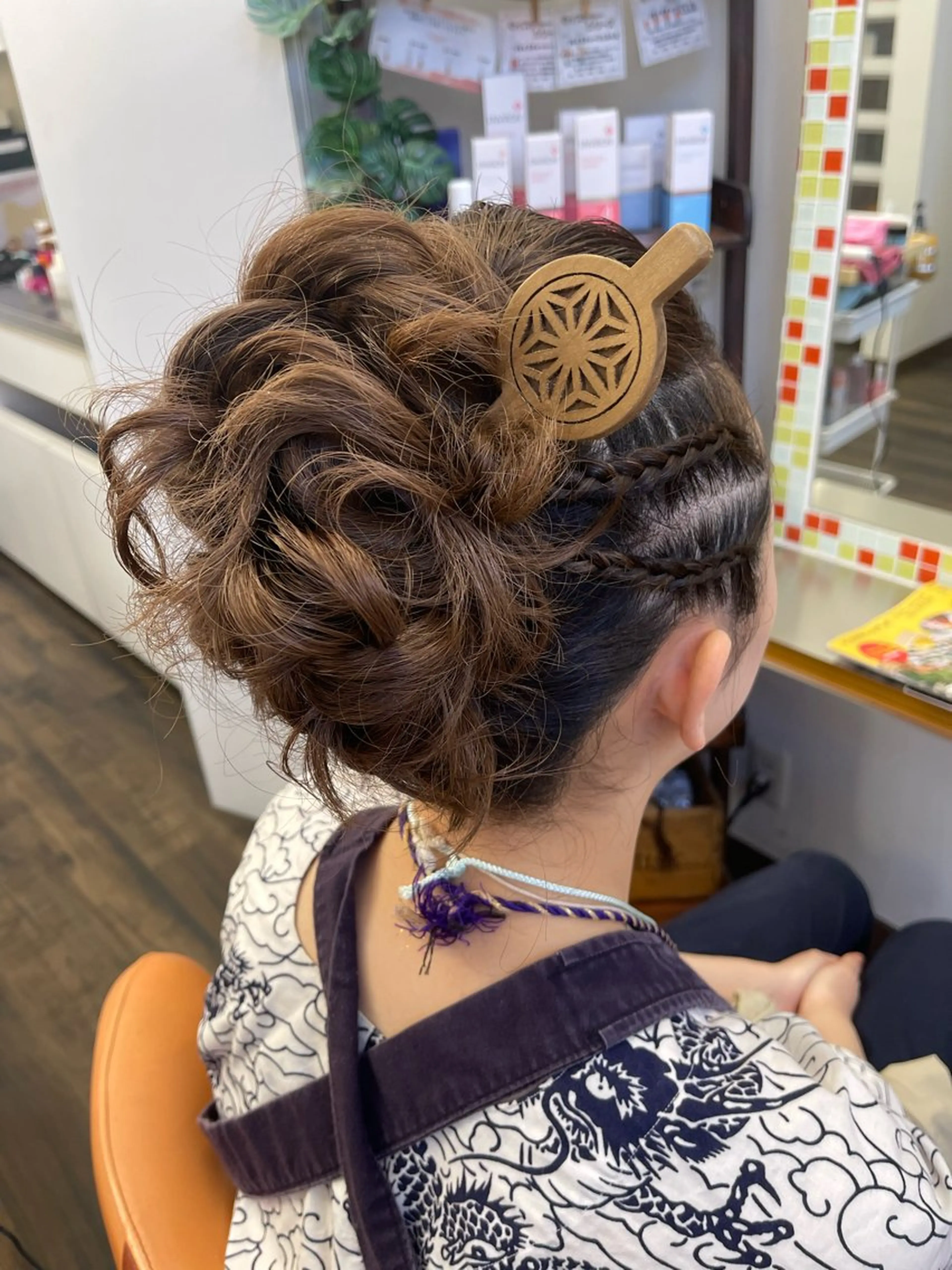 ミディアム ヘアアレンジ ヘアセット Felice Erikaのヘアスタイル