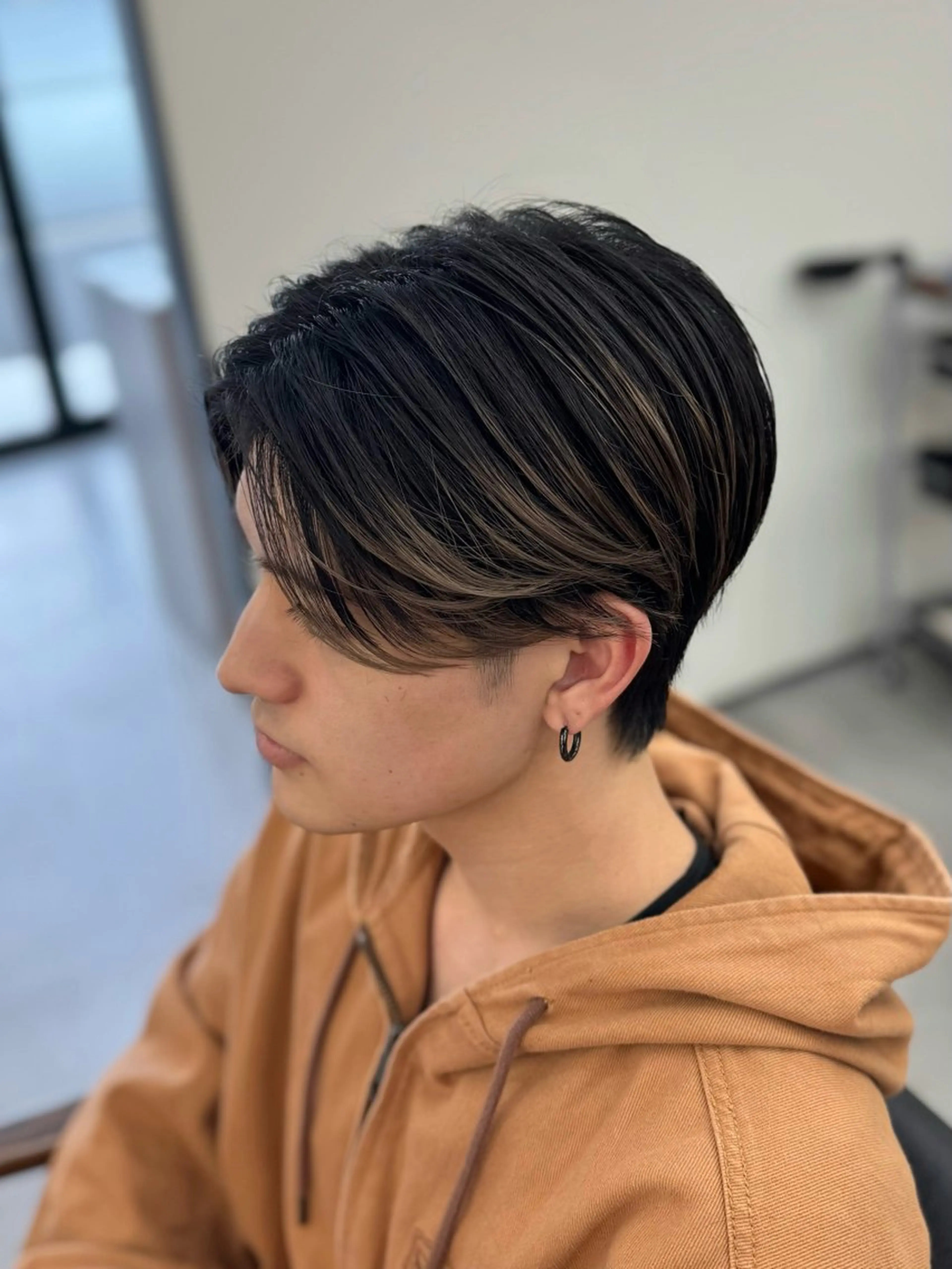 ショート メンズ センターパート 刈り上げ カット 🫧RIENS/ haruka🫧のヘアスタイル