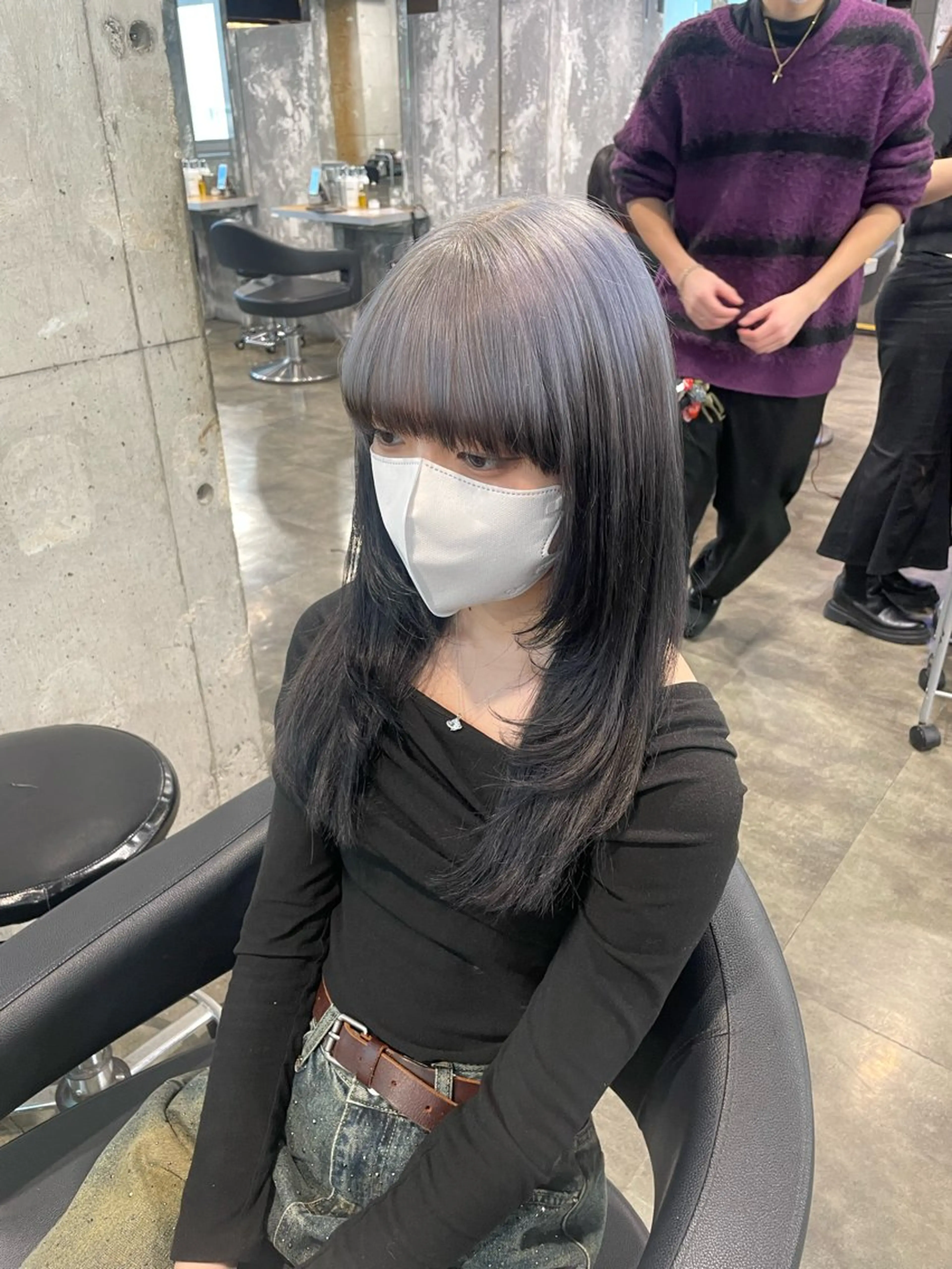 ロング カラー ヘアカラー ハイトーン 横浜💞ミオのヘアスタイル