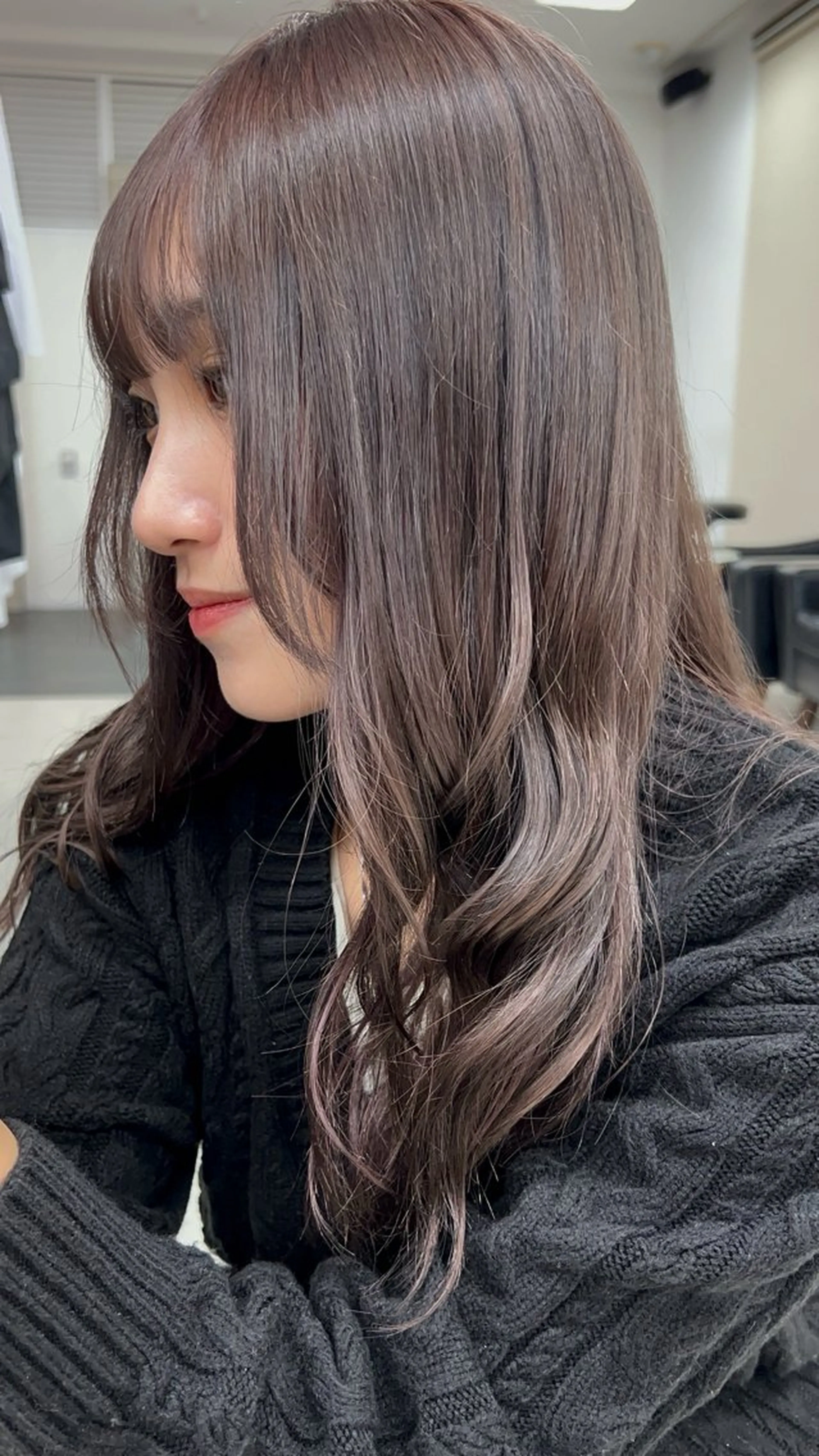 ロング カラー ベージュカラー ブラウンカラー ブラウンベージュ 透明感カラー ピンクカラー ヘアカラー トレンドメンズパーマ /タカシマダイスケのヘアスタイル