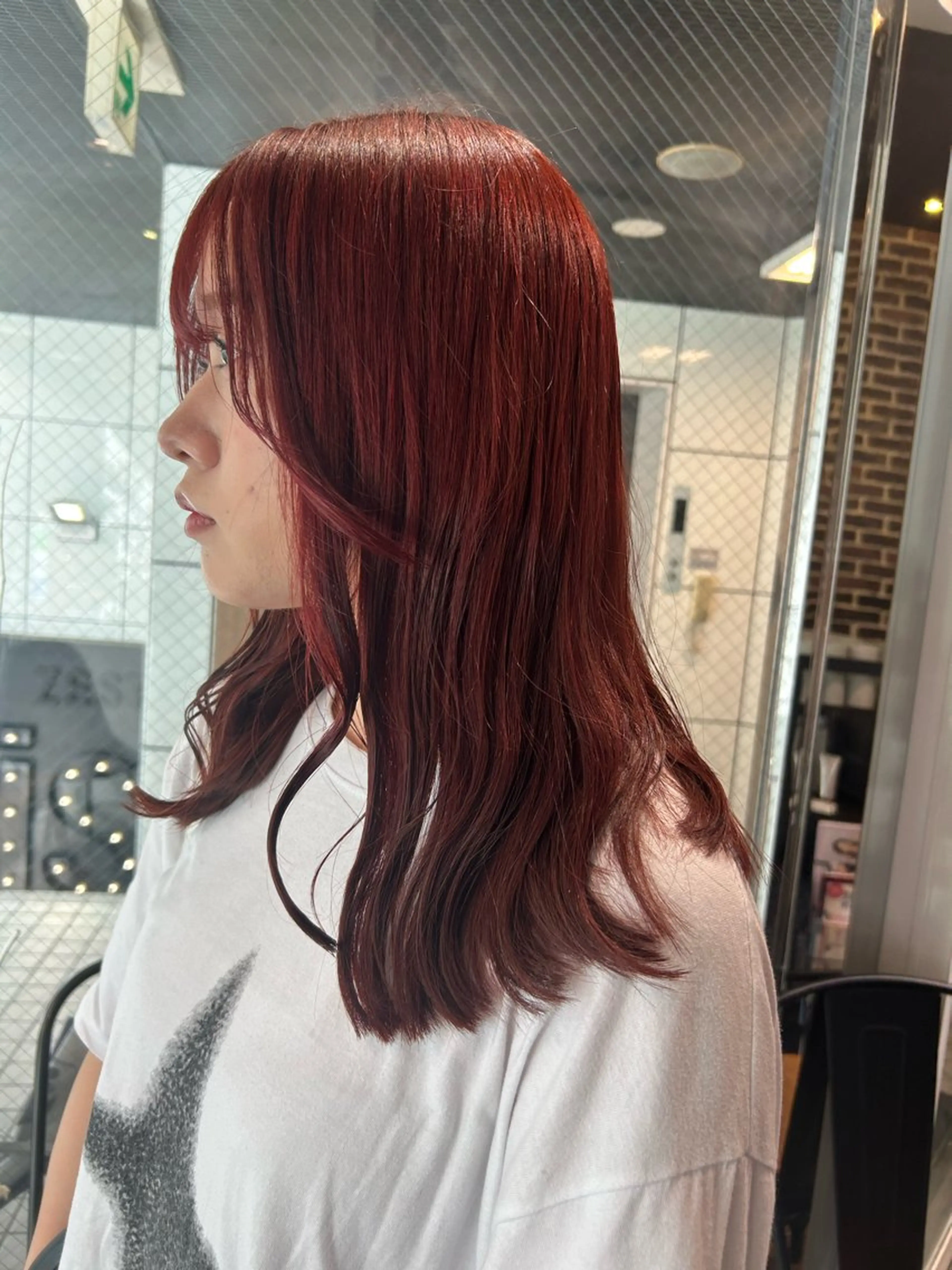 セミロング カラー ブリーチ ケアブリーチ ダブルカラー イヤリングカラー ハイトーンカラー ヘアカラー メンズ/ブリーチなし サクラ🌸のヘアスタイル