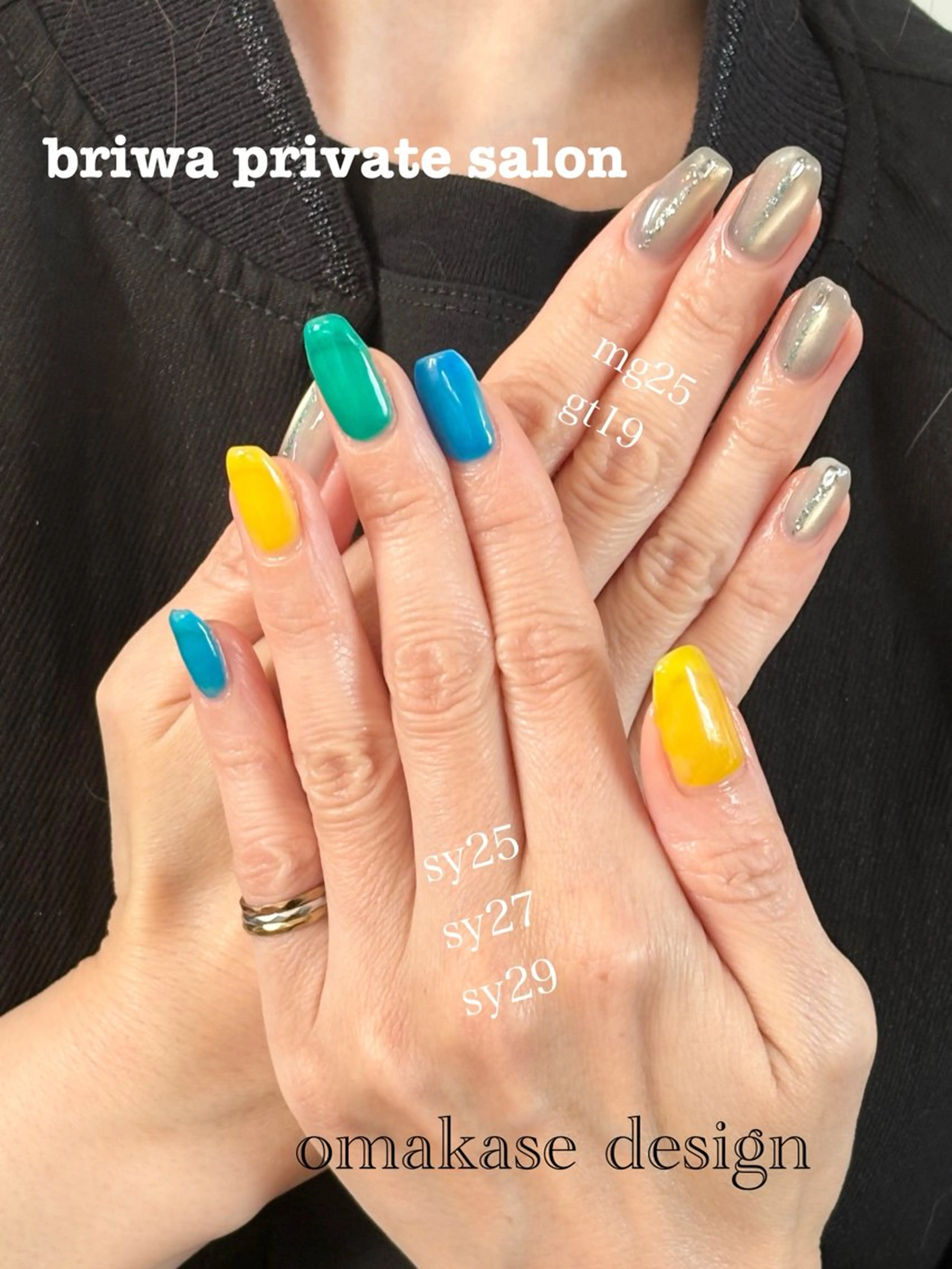 ネイル ハンドネイル Briwa✨nail 💅enoi ❤︎のネイルデザイン