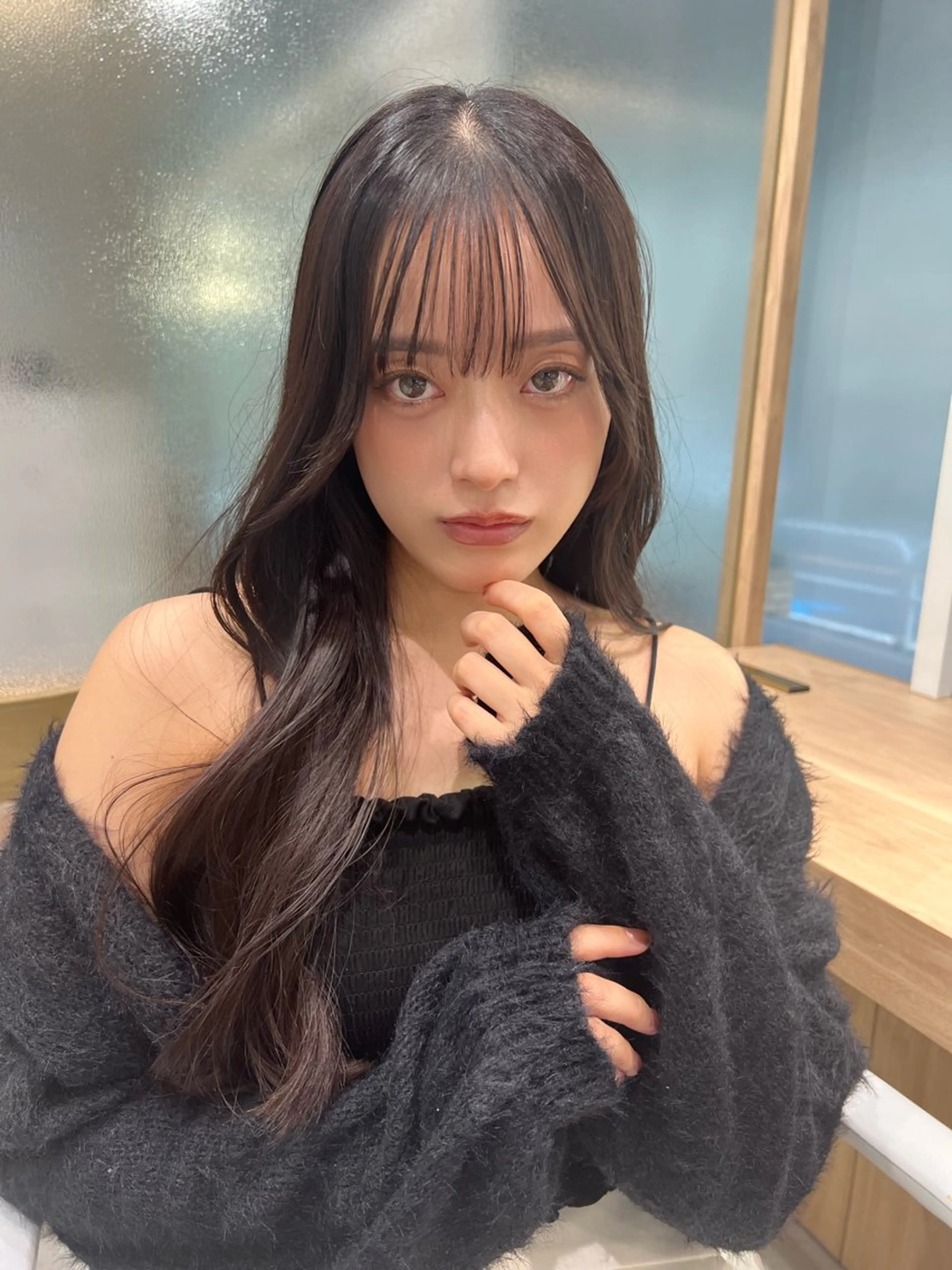 ロング 顔周り🇰🇷韓国 レイヤー/いづみ💞のヘアスタイル