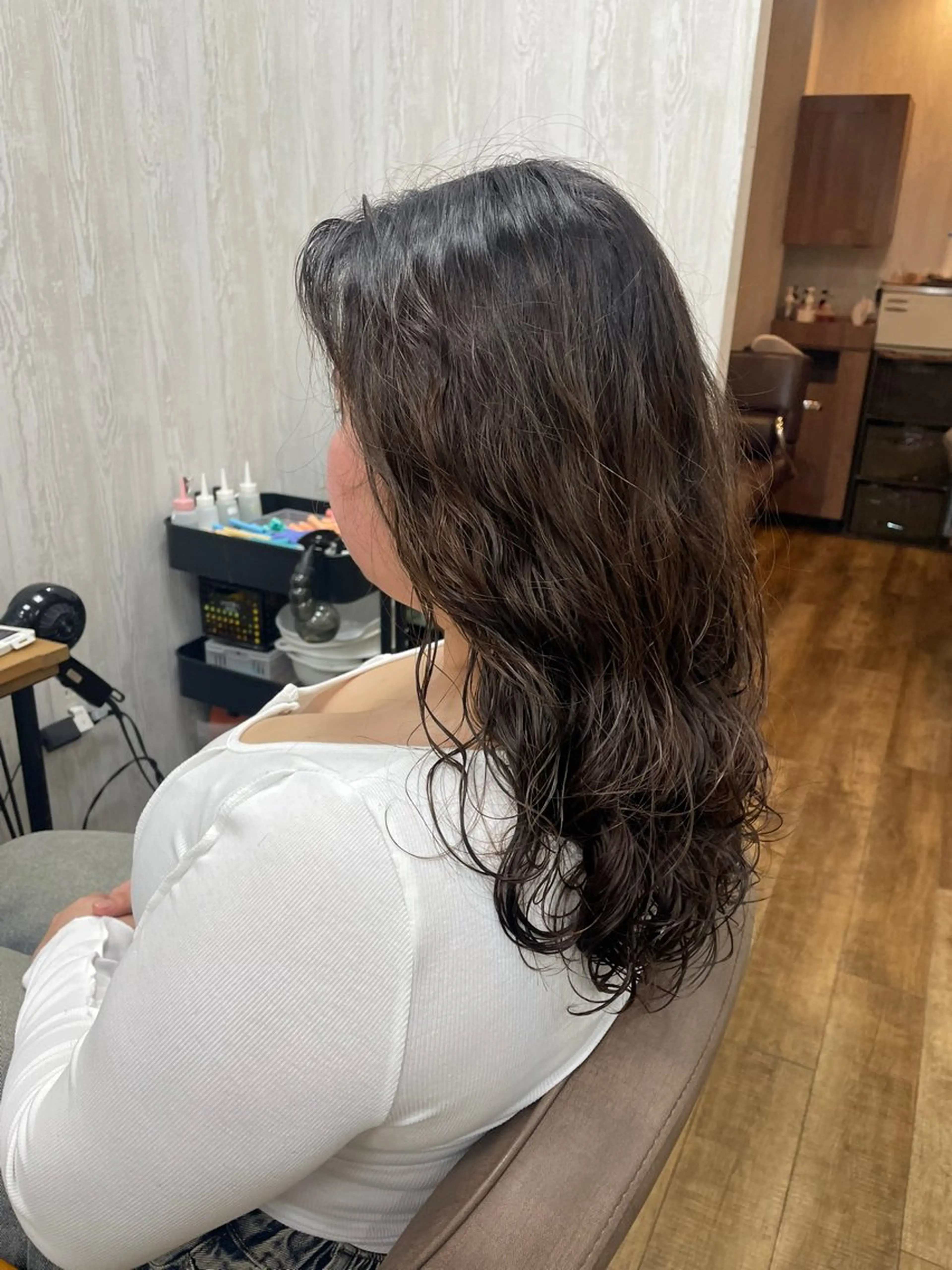 ロング パーマ カット パーマ トリートメント TELA HAIR 木更津本店所属・🥥ニシダテ アイラ🥥のヘアスタイル