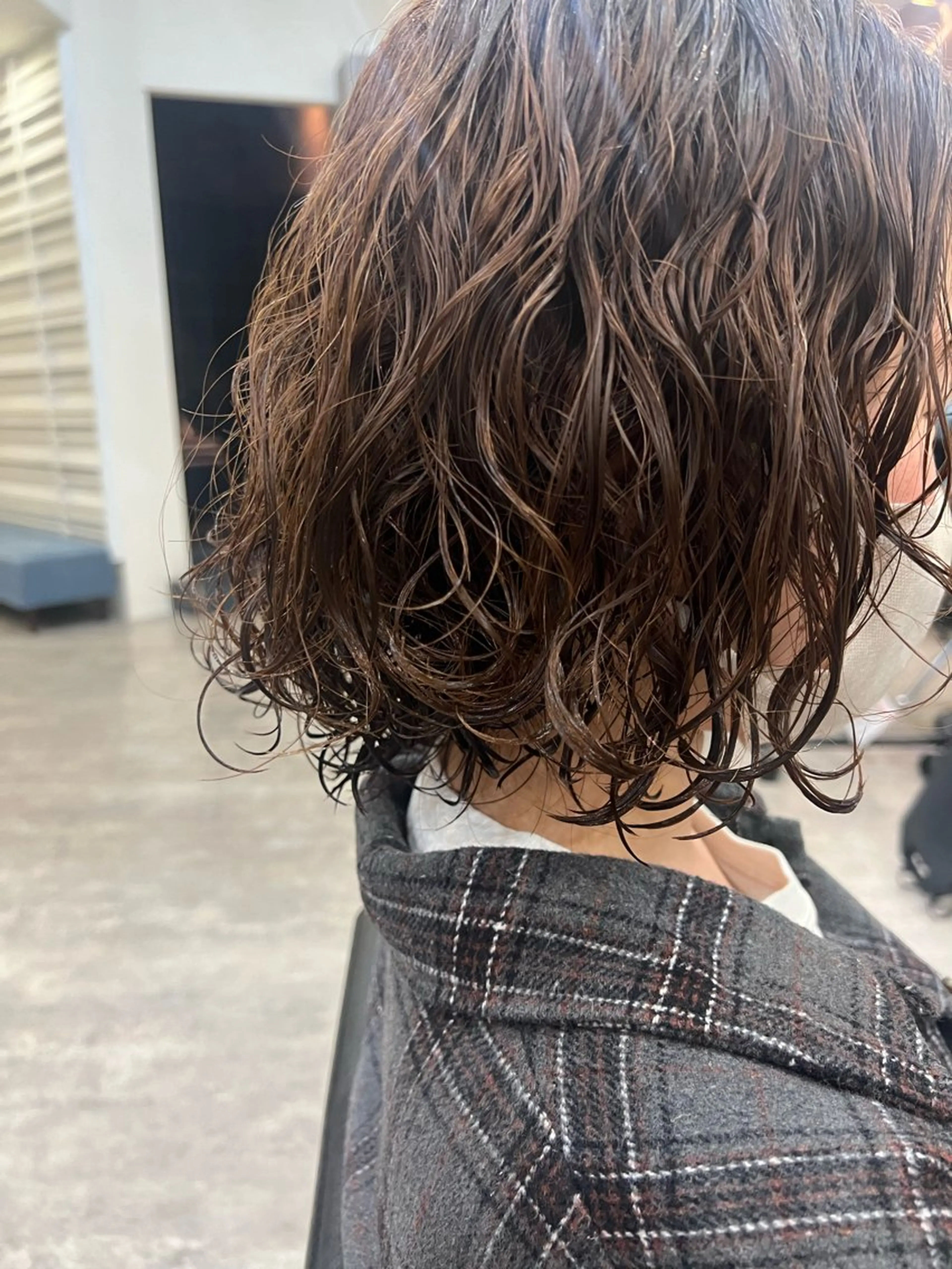 ミディアム パーマ ミディアムパーマ ボブ 🦋.*˚オタク美容 師アキバノノカ🦋のヘアスタイル