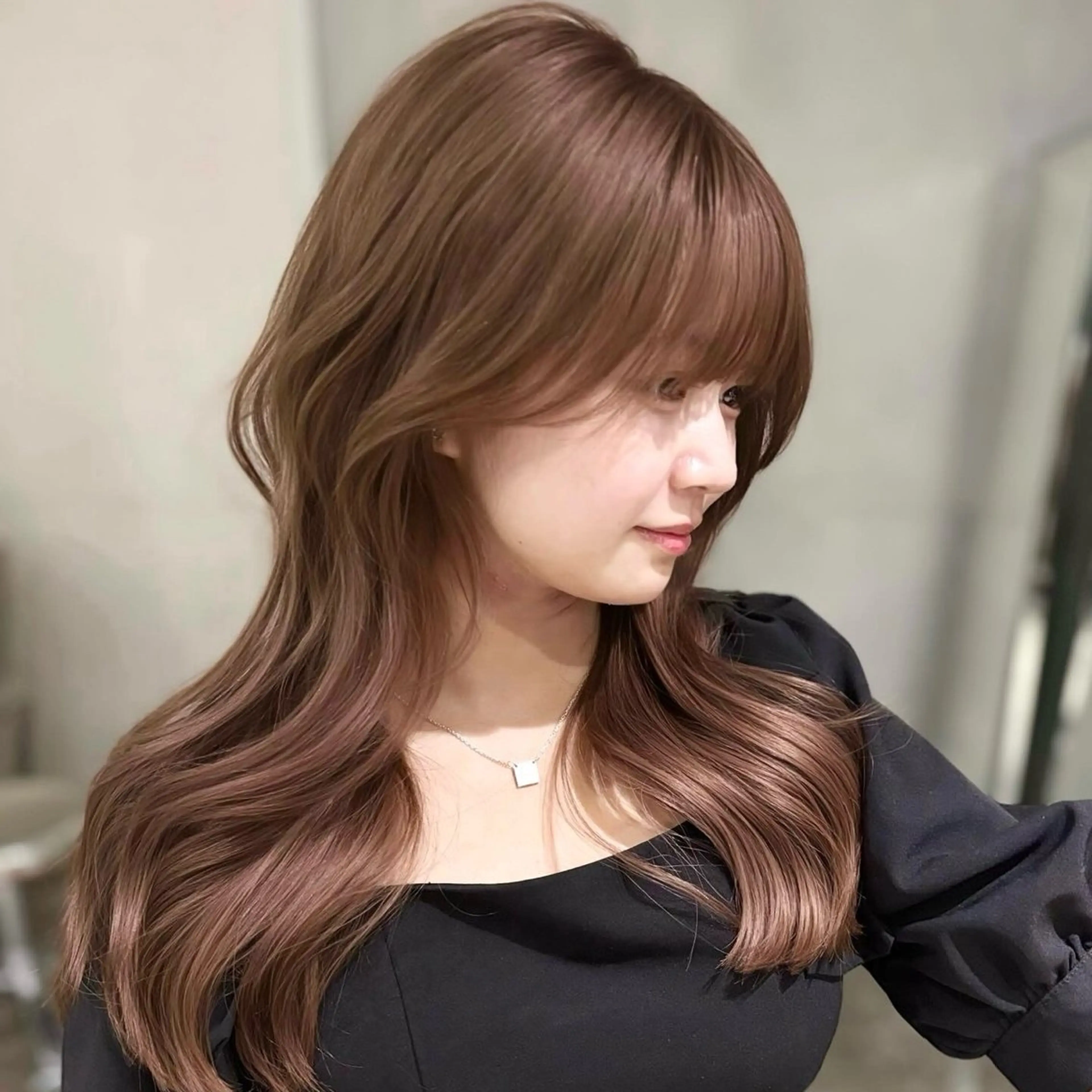 セミロング ヘアカラー 🍀銀座美容師🍀 似合わせ/韓国ヘアのヘアスタイル