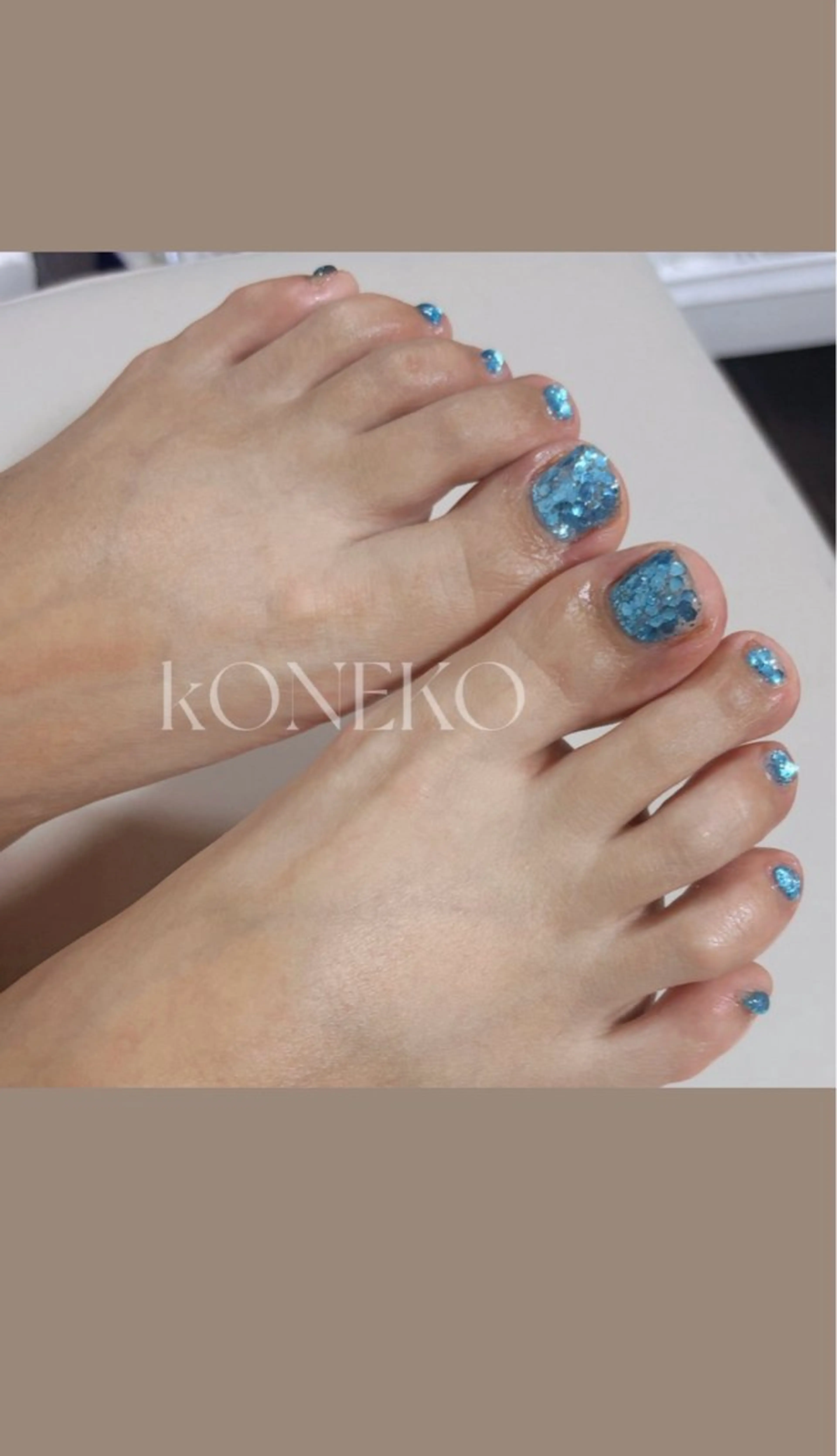 ネイル フットネイル コネコネイルサロン モデル用のネイルデザイン