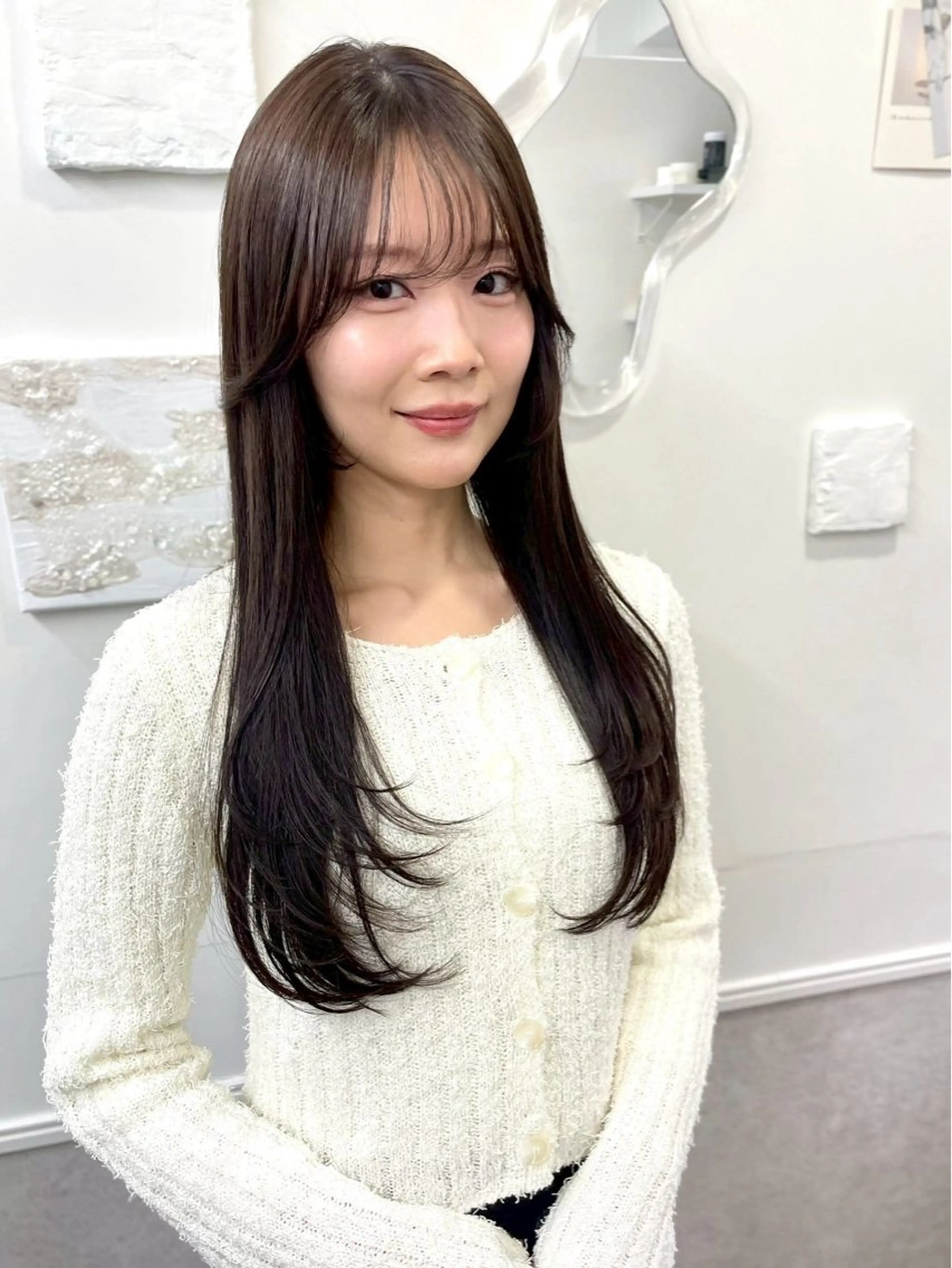 セミロング ヘアカラー トリートメント ヘッドスパ soigne 表参道【ソワネ】所属・艶髪🩰透明感カラー 🫧あやみのヘアスタイル