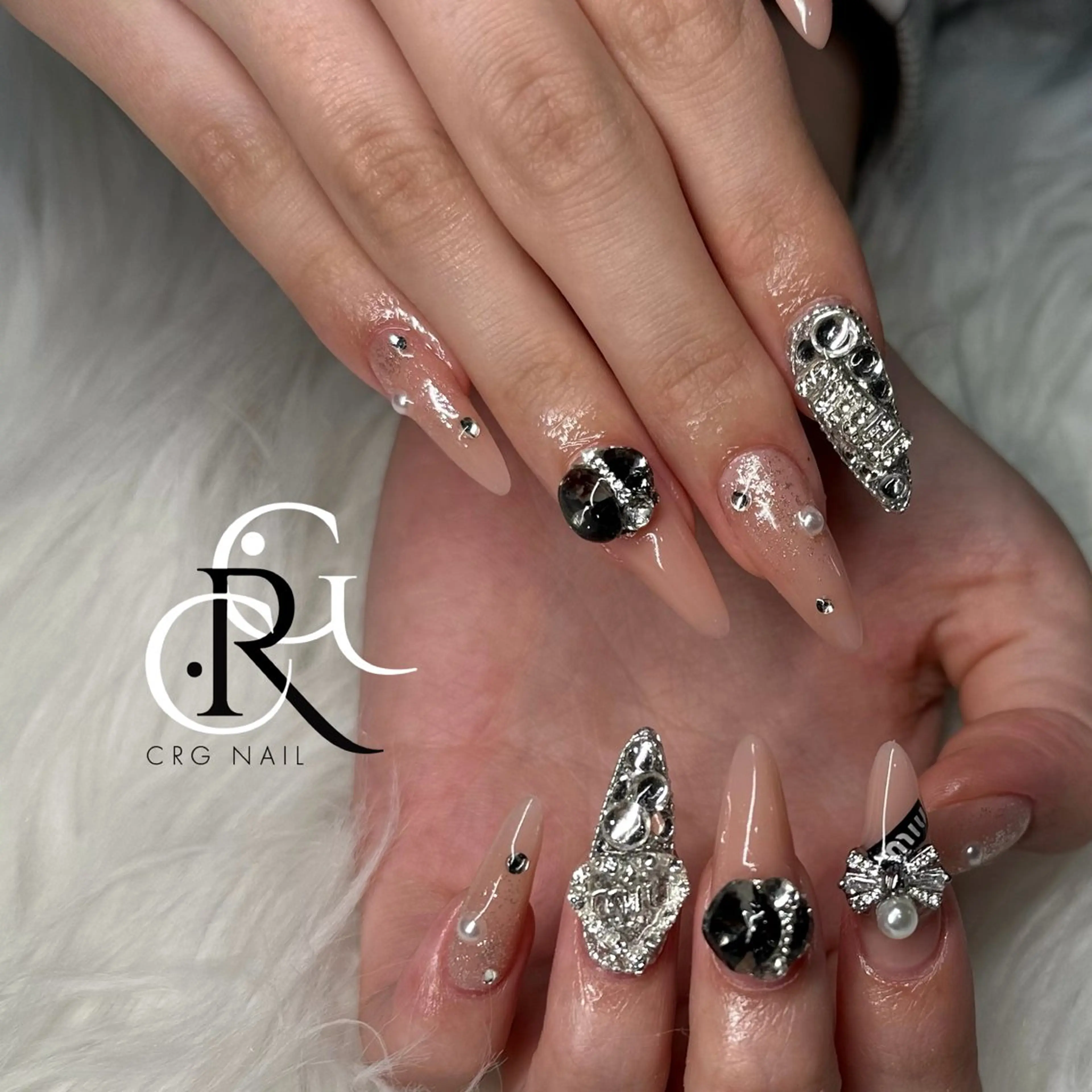 ネイル キラキラネイル 持ち込み CRGNAIL TOKOのネイルデザイン