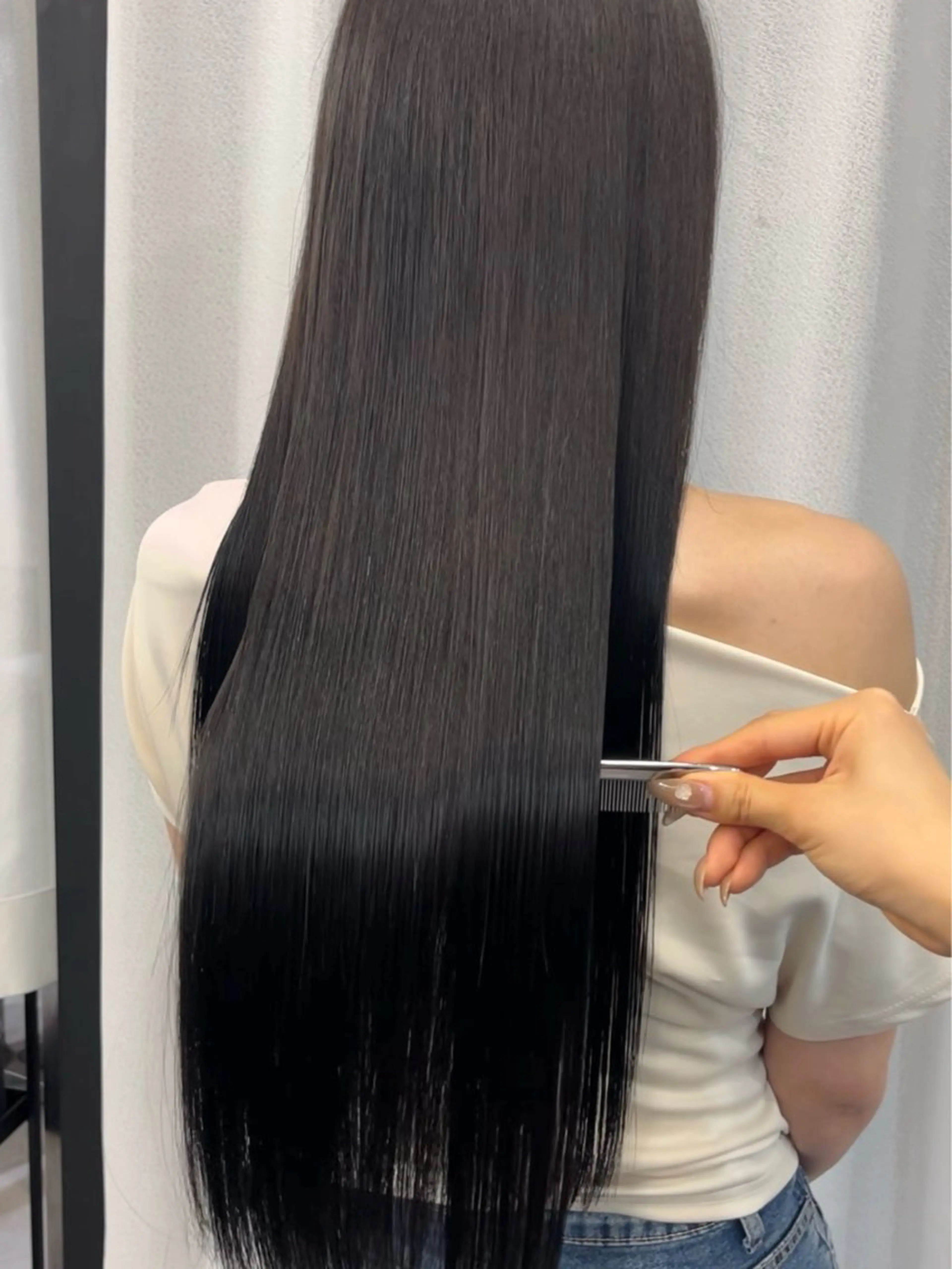 ロング 髪質改善 縮毛矯正 トリートメント トリートメント 梅田/髪質改善特化/ 艶カラー🫧さくらこのヘアスタイル
