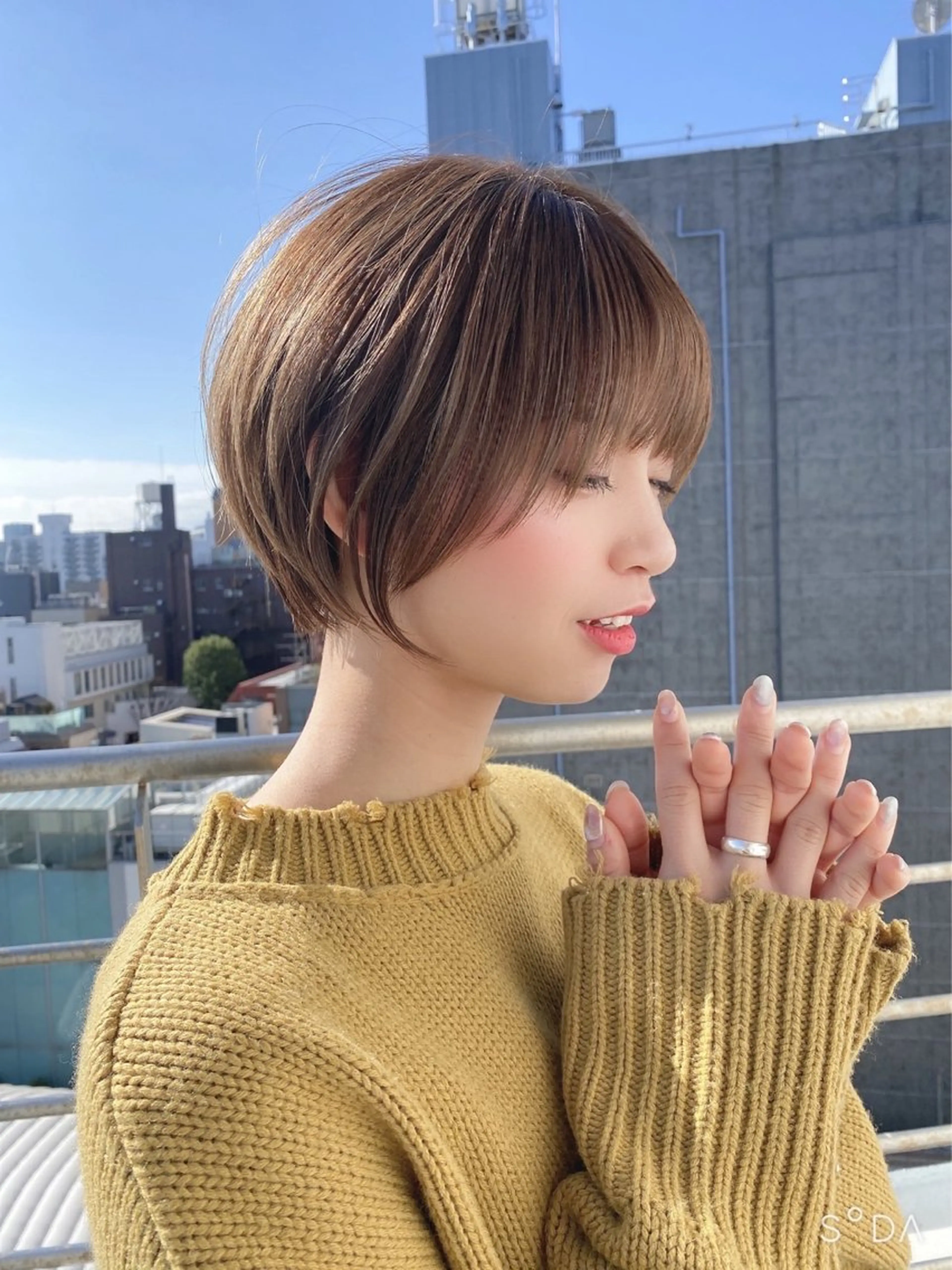 ショート レイヤーカットモデル ショートカット/颯大のヘアスタイル