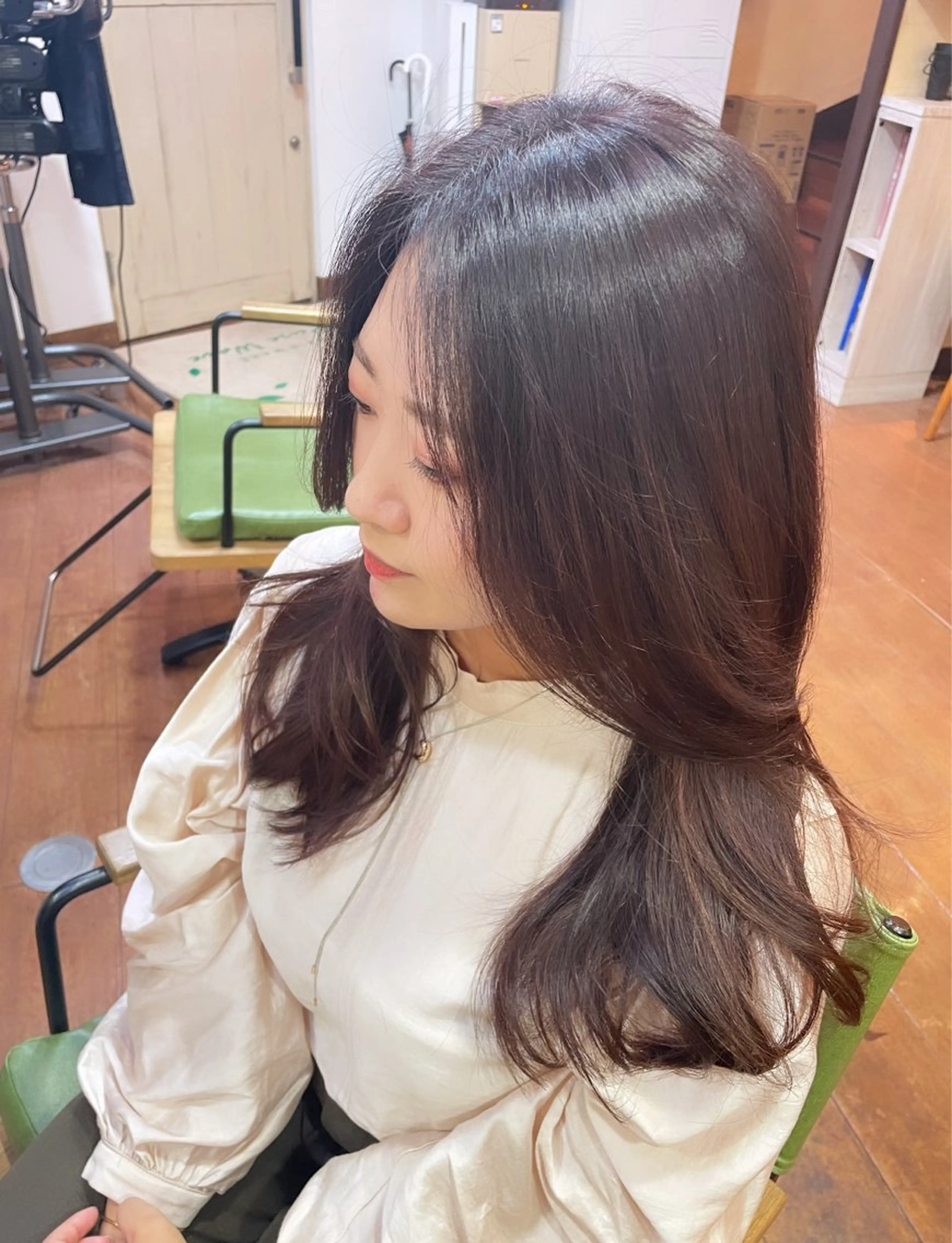 ロング カラー ヘアカラー 馬越 優のヘアスタイル