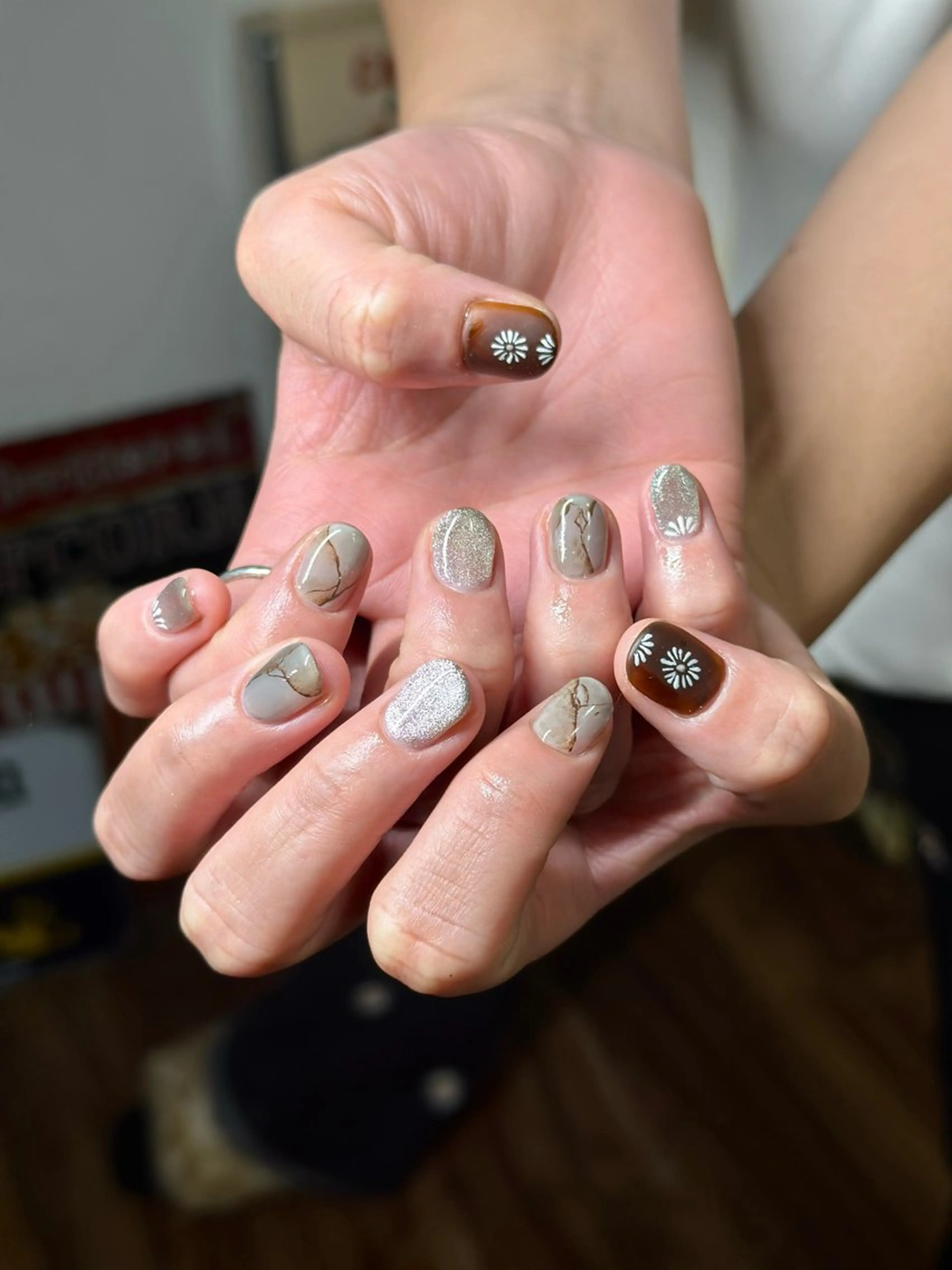 ネイル マグネットネイル ハンドネイル nailsalon /はるのネイルデザイン