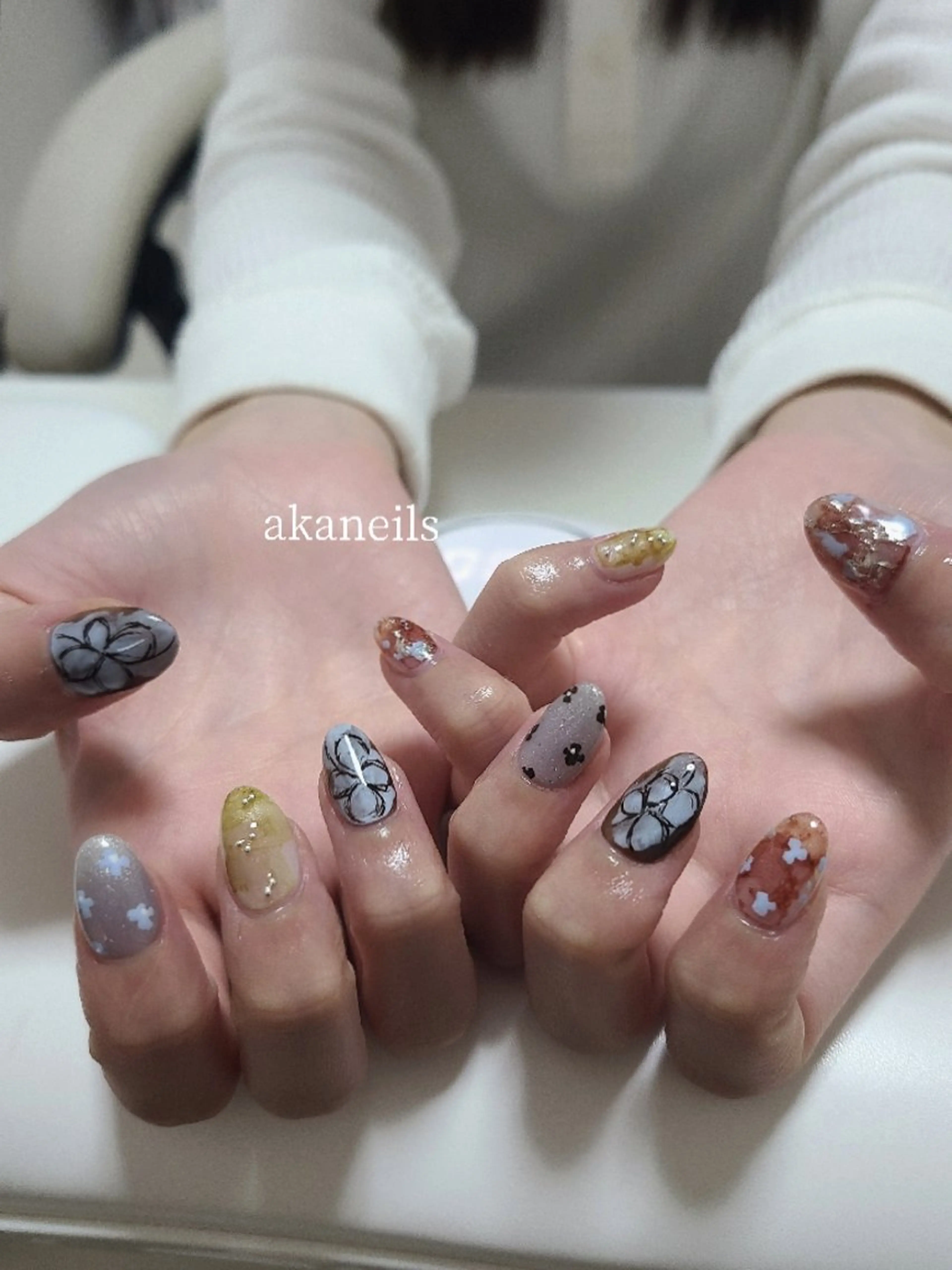 ネイル 持ち込み ハンドネイル 【akaneils】 アカネのネイルデザイン