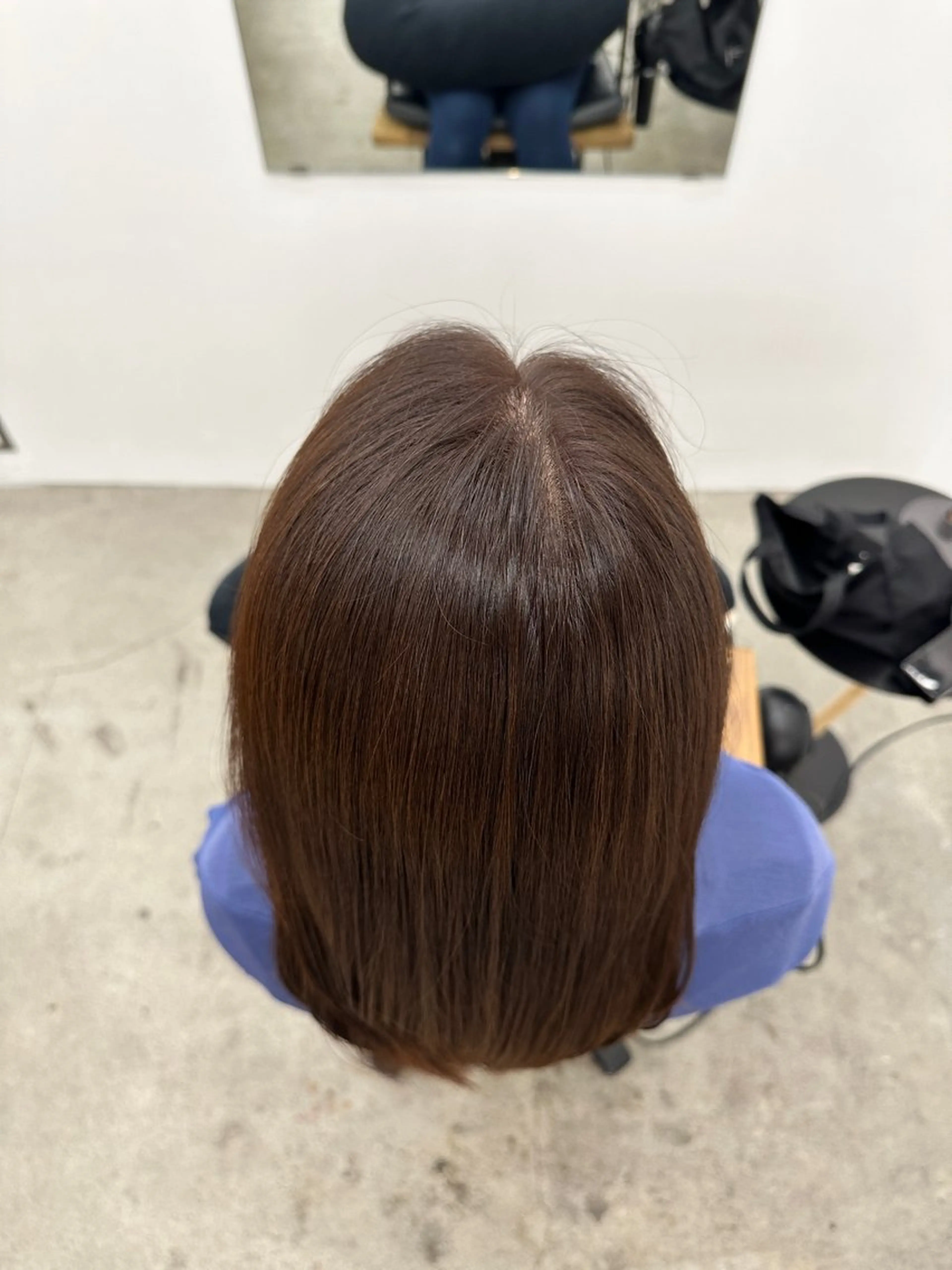 ミディアム トリートメント ヘアカラー 上田 葵梨のヘアスタイル