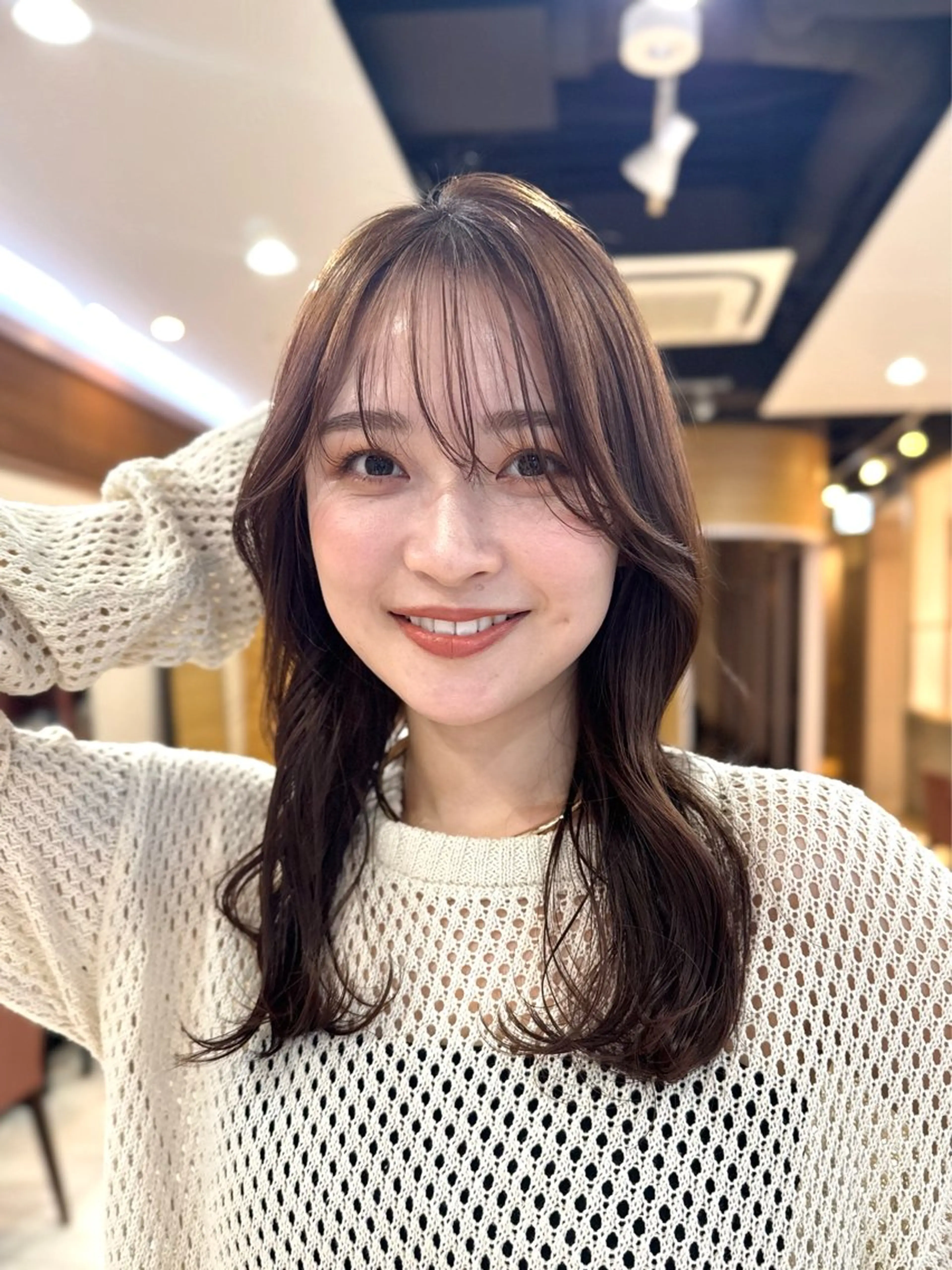 ミディアム カラー カット ヘアカラー トリートメント 透明感カラー/レイ ヤー/Nana🌈のヘアスタイル