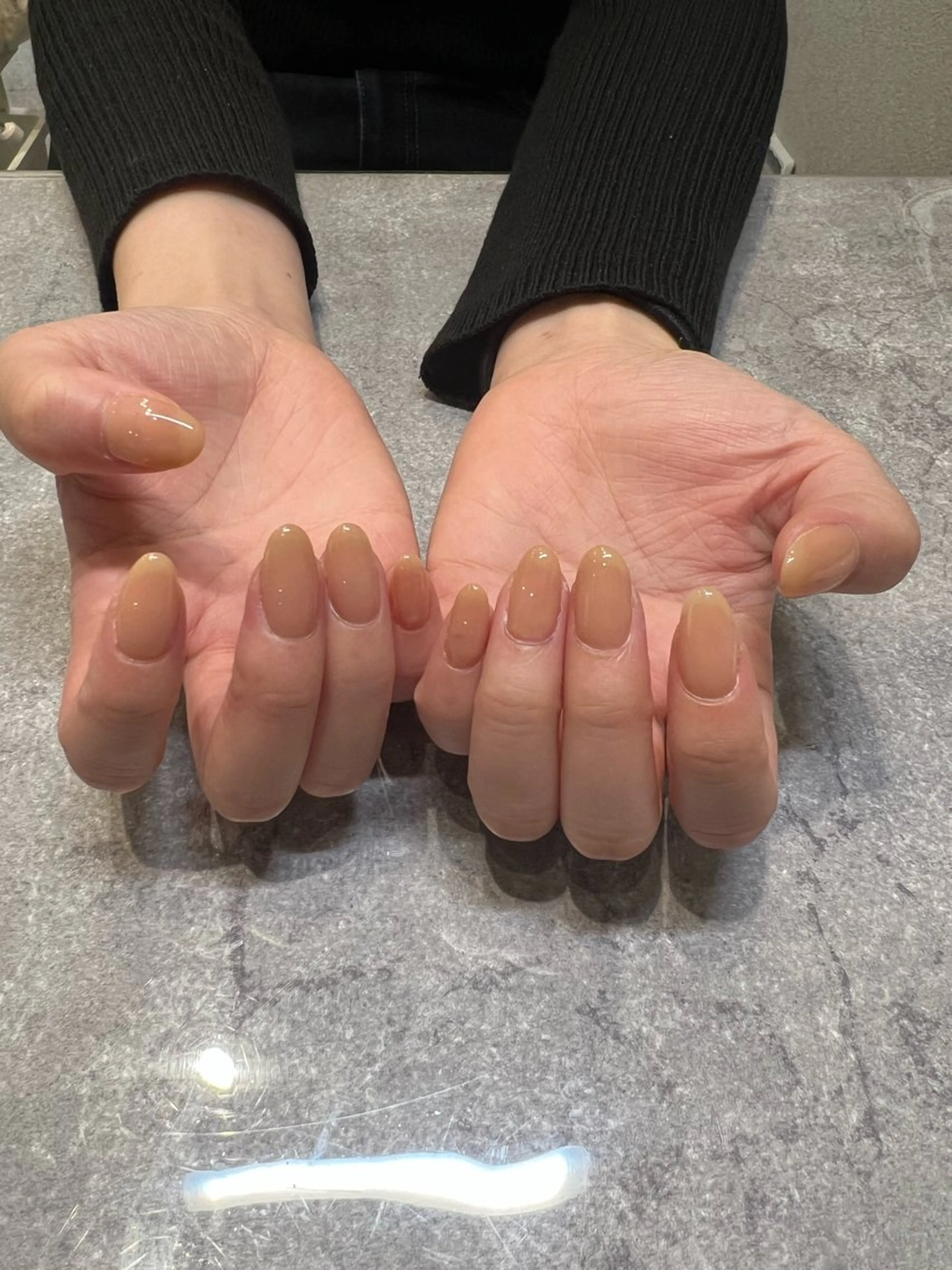 ネイル グラデーション ラメ(グリッター) ラメグラデーション ハンドネイル 田渕 美紀のネイルデザイン