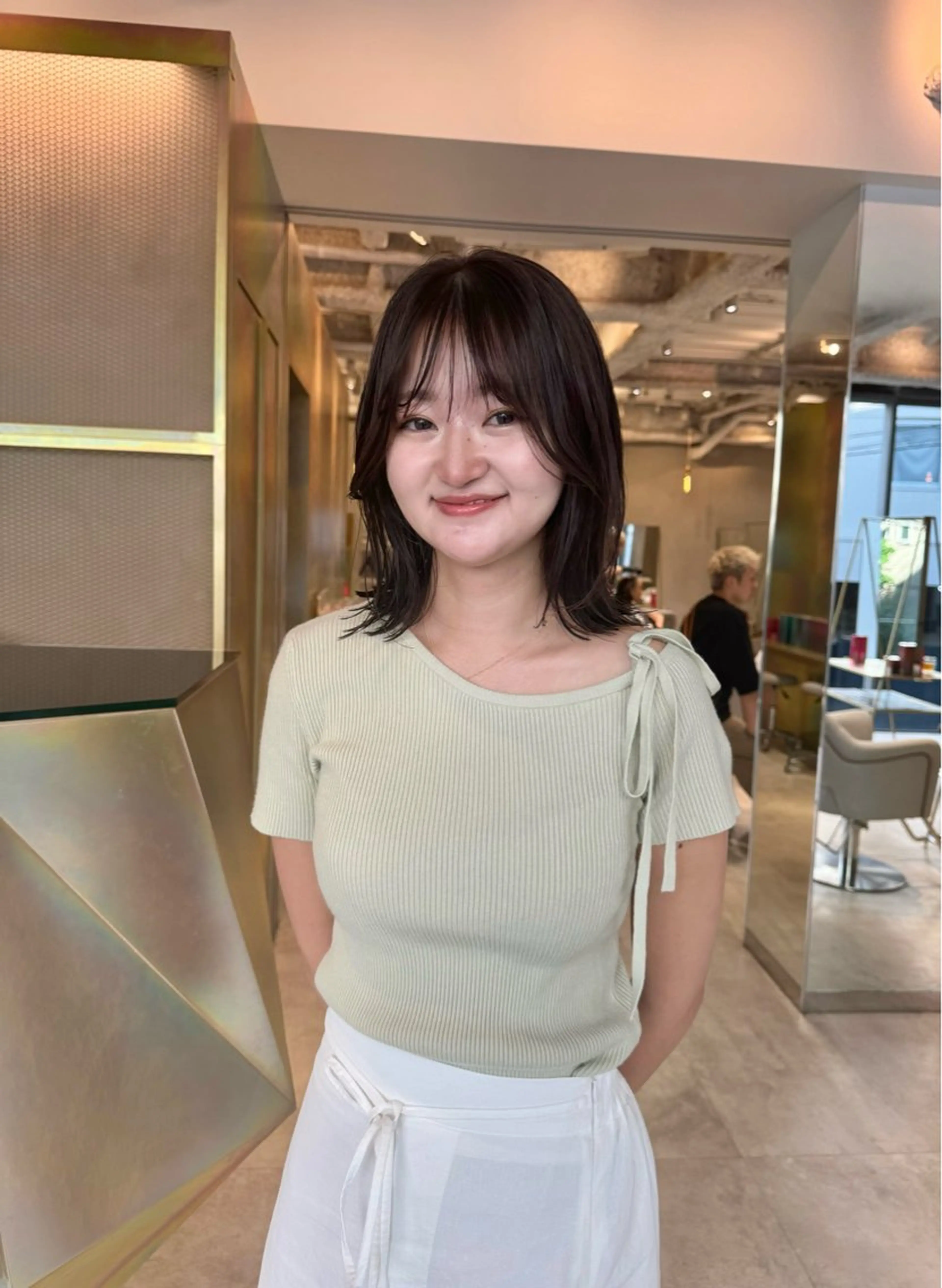 ミディアム カット ヘアカラー M.SLASH表参道所属・🩵垢抜けボブ /ミニボブ🩵しおのヘアスタイル