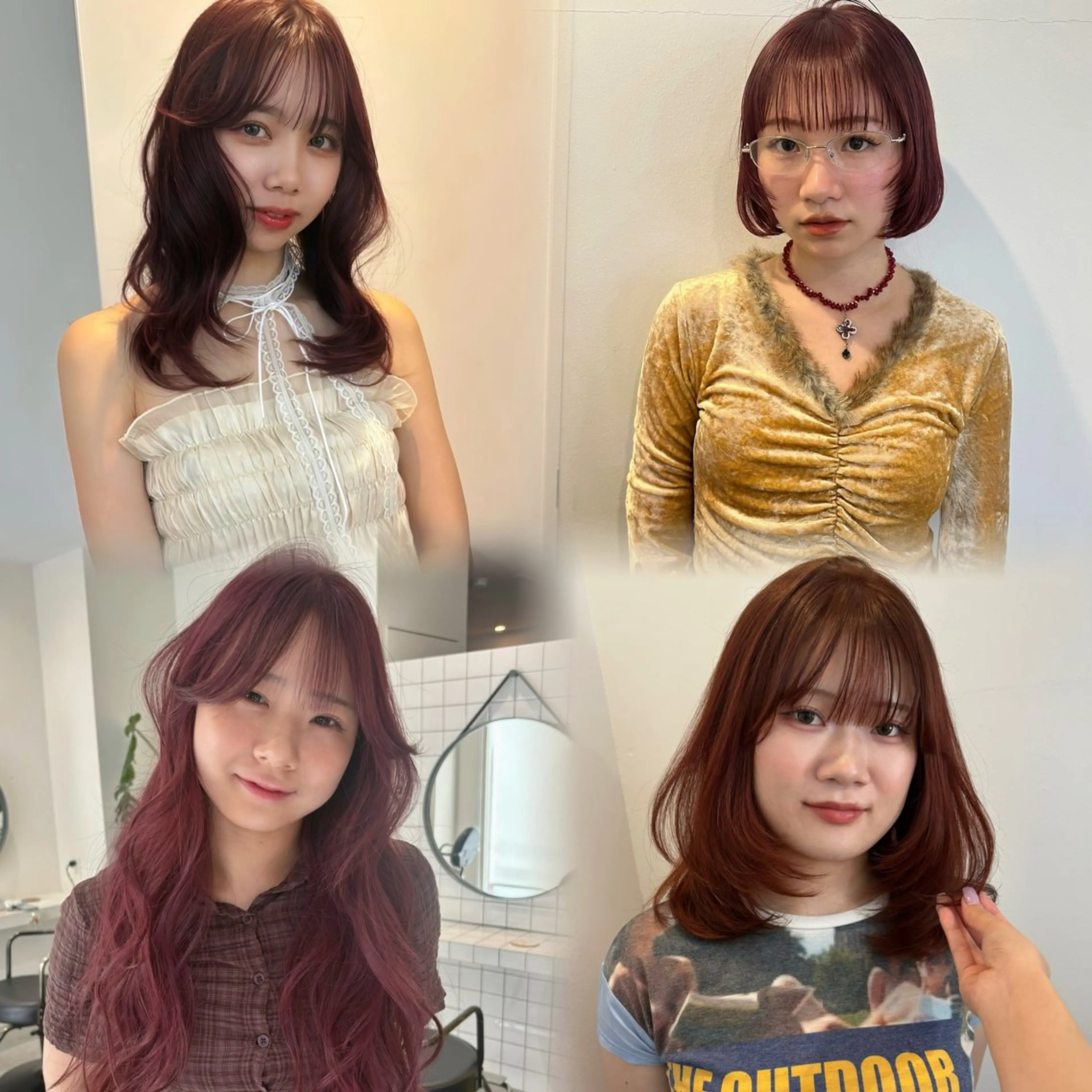 カラー ブリーチ ブラウンカラー ダブルカラー ブリーチなしカラー オレンジ カット ヘアカラー トリートメント kanami/ 中崎町美容室のヘアスタイル