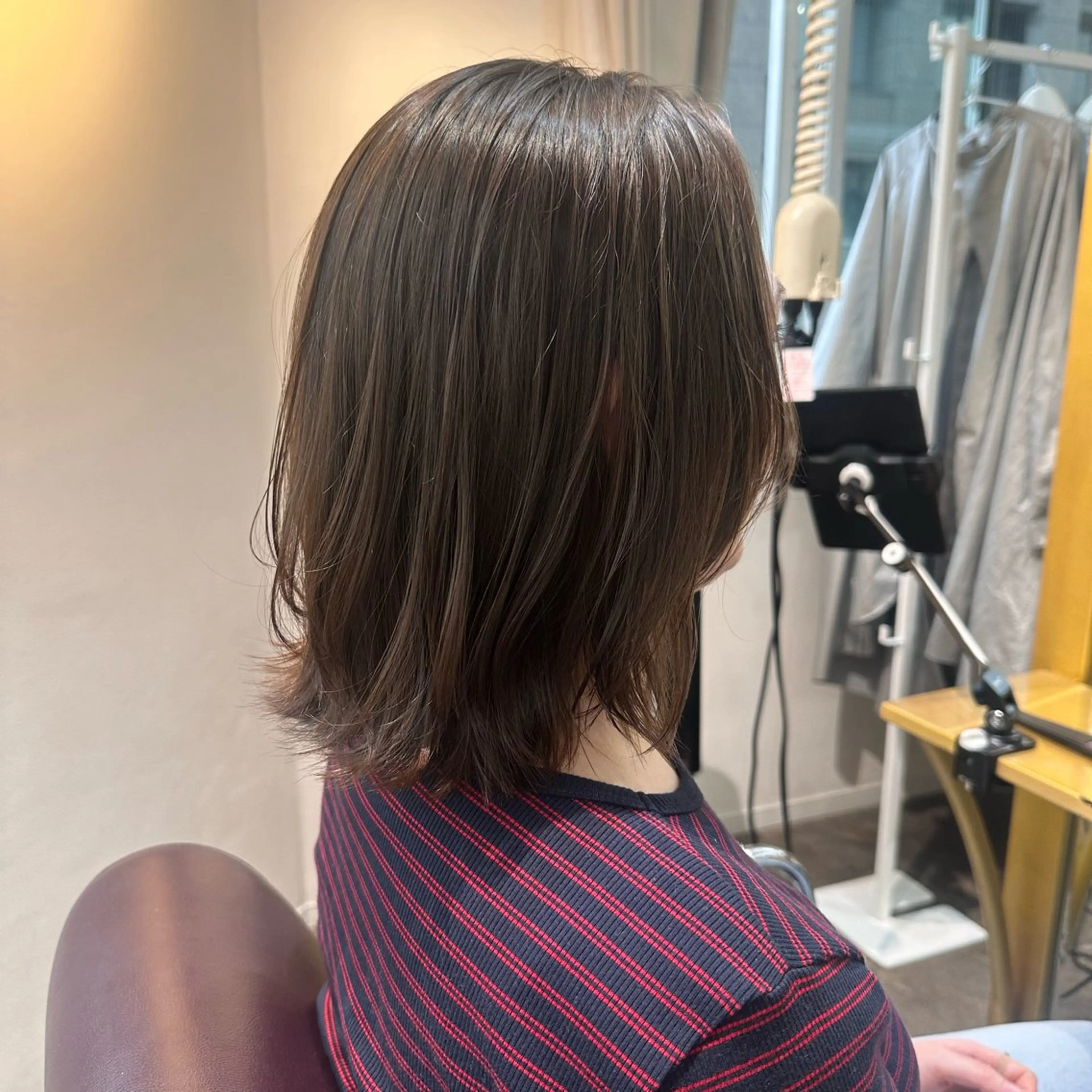 ミディアム カット ヘアカラー 艶カラー/縮毛矯正‎ 💛Sakiのヘアスタイル