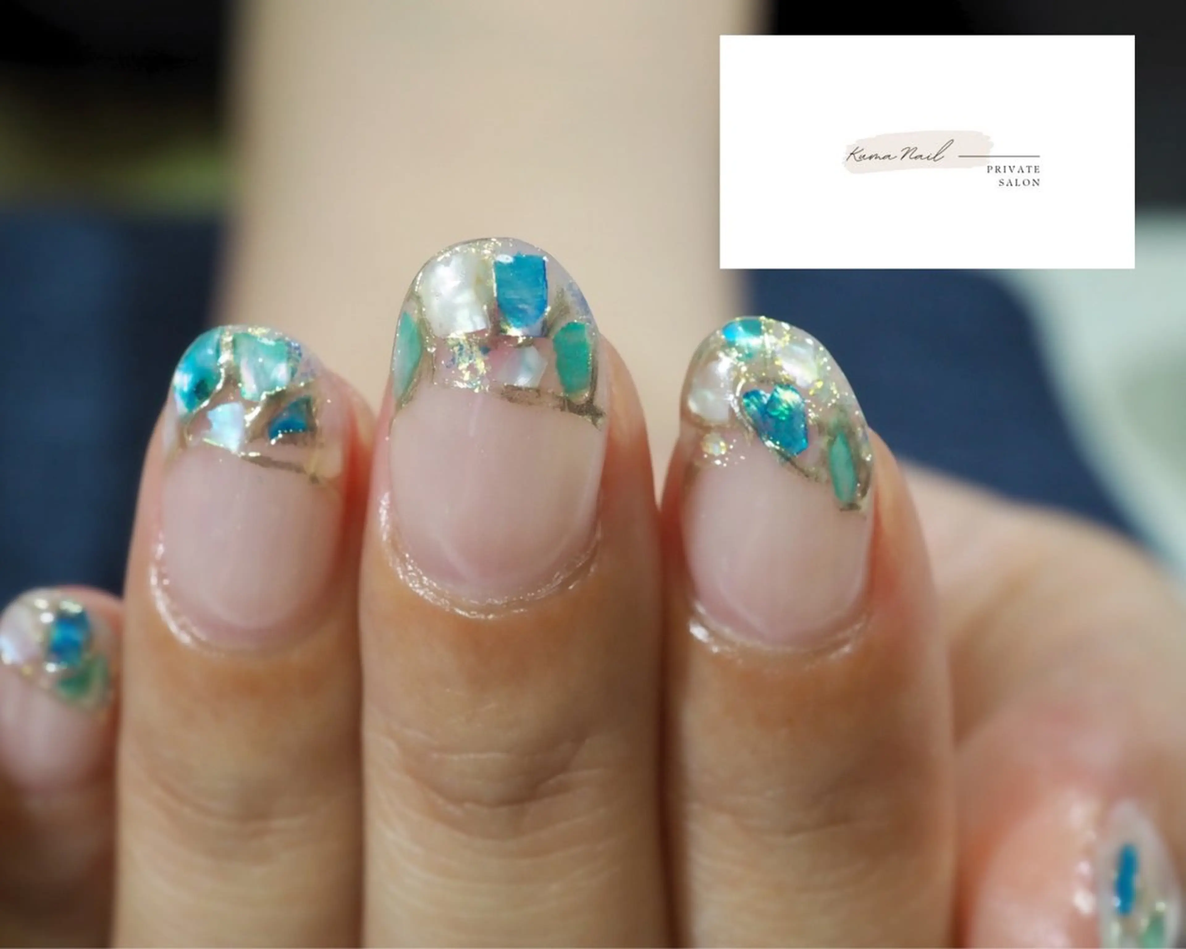 ネイル フレンチネイル キラキラネイル ミラーネイル オフィスネイル 藤が丘/守山/長久手 Kuma Nailのネイルデザイン