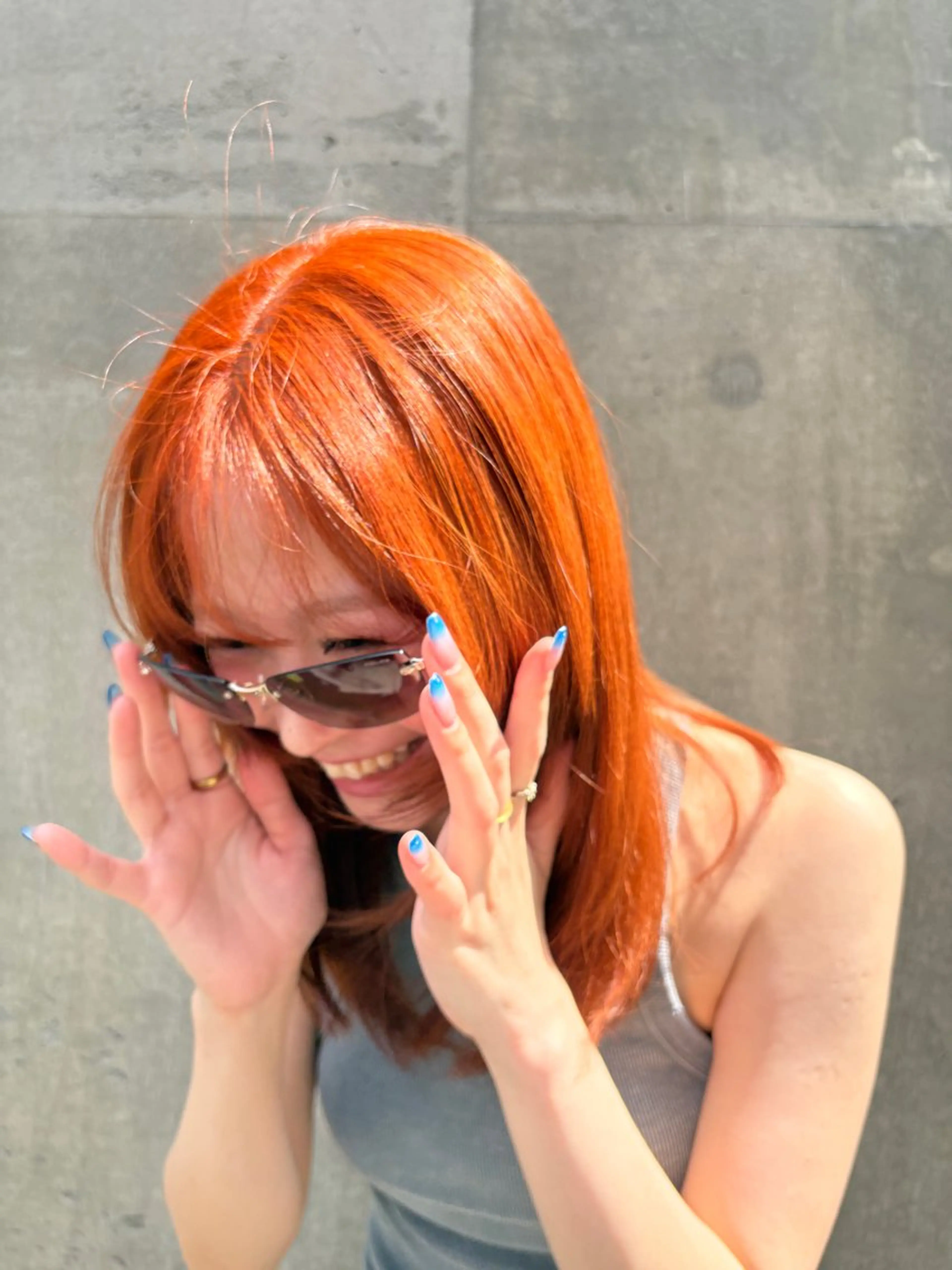 ミディアム カラー pikaichi Tenjin×m.slash所属・大橋 未夢のヘアスタイル