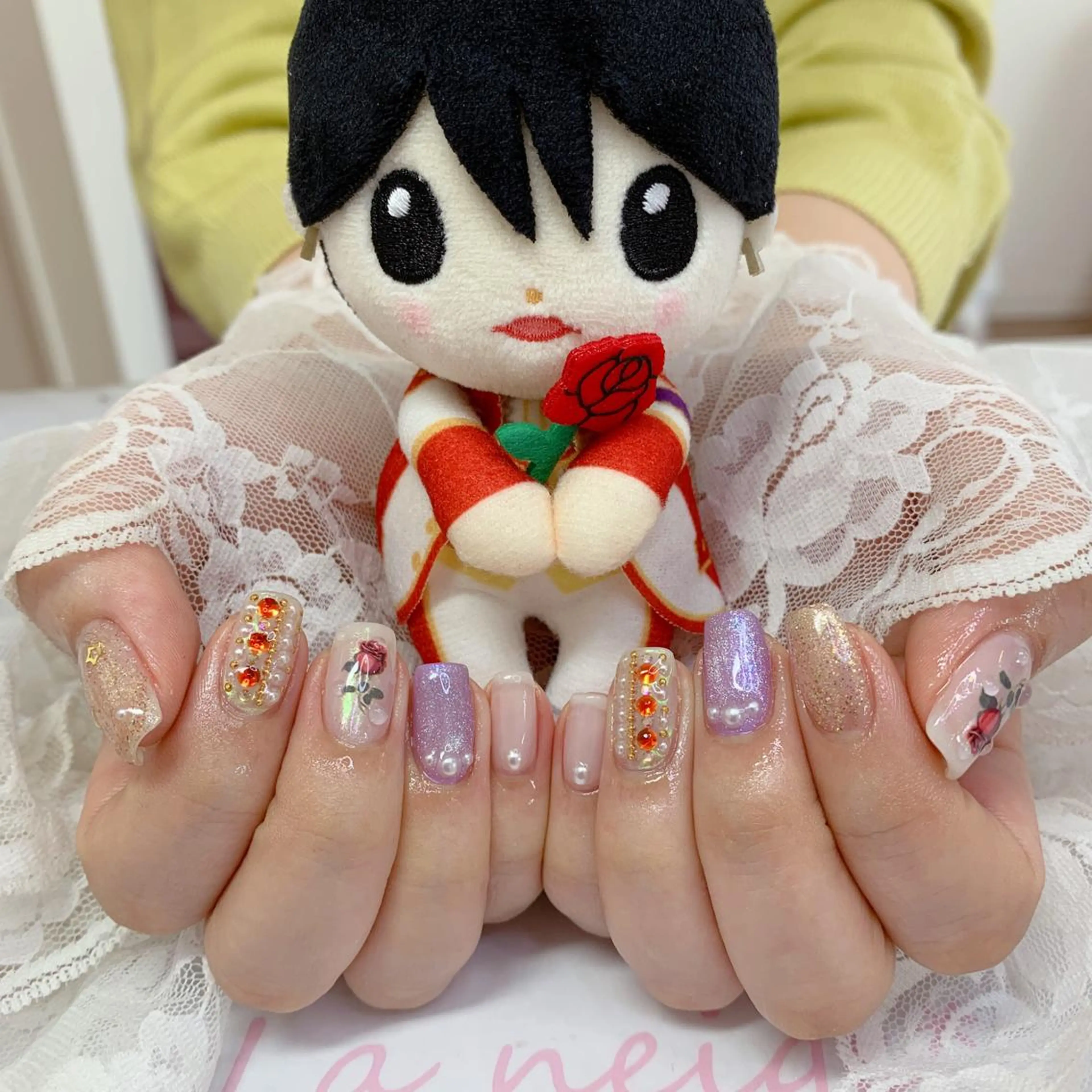 ネイル ハンドネイル La neige* yuki 🥯🍑のネイルデザイン