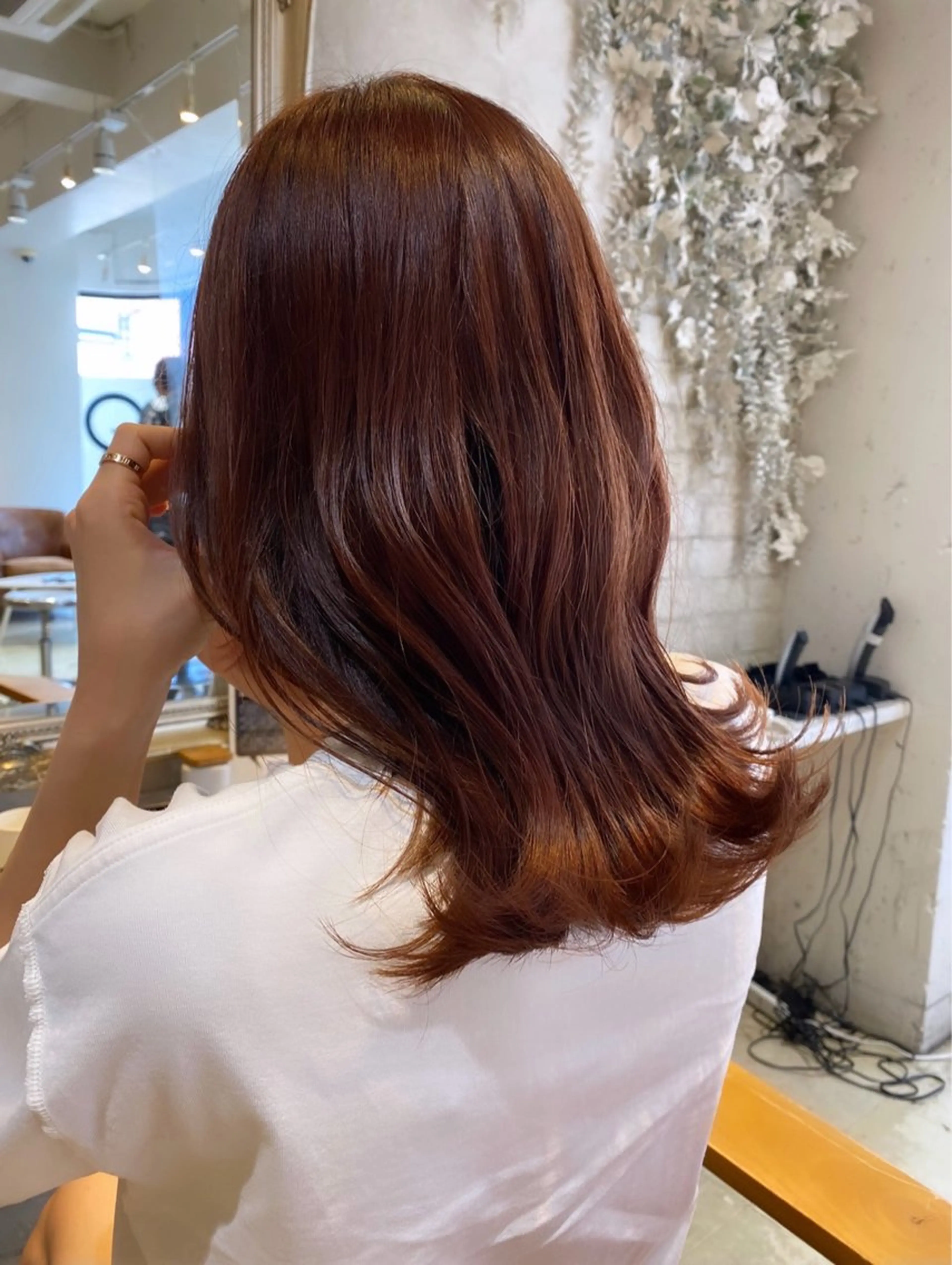 ミディアム カラー カット ヘアカラー トリートメント LOREN    jiyugaoka所属・山本美月🎀艶カラー 🐈‍⬛暖色カラーのヘアスタイル