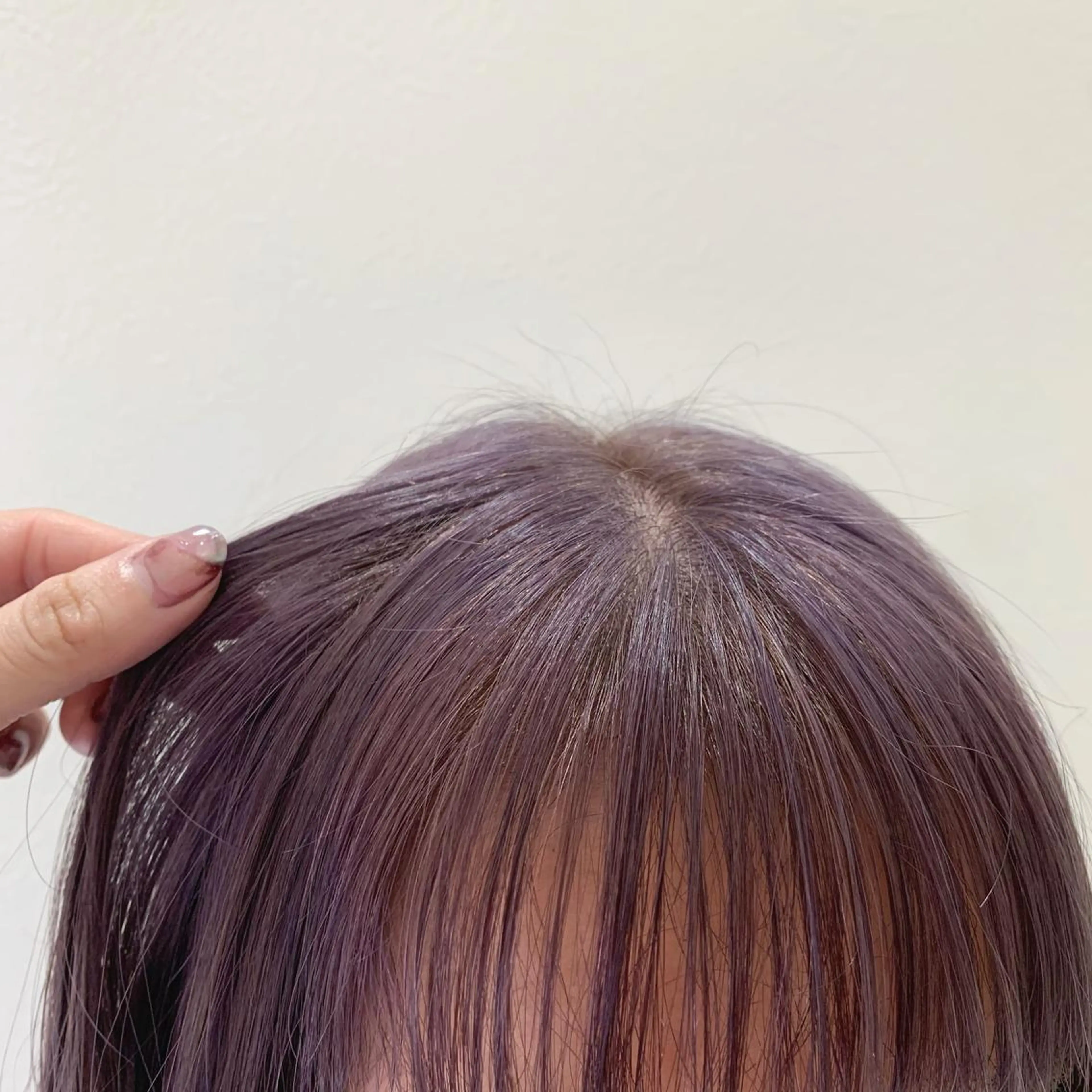 ミディアム カラー ブリーチ ラベンダーカラー カット ヘアカラー トリートメント hub hair レイヤー/透明感のヘアスタイル