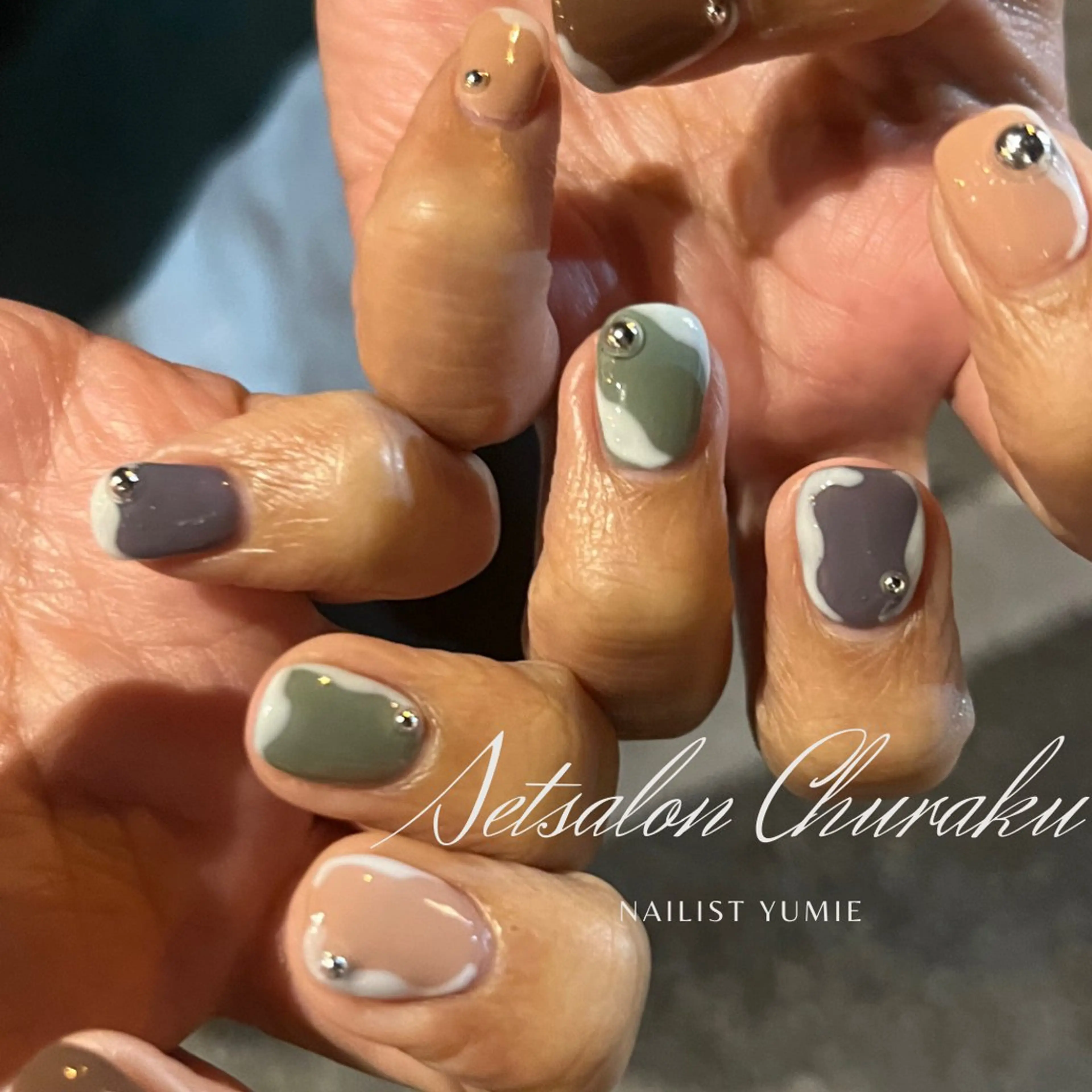 ネイル アートネイル ニュアンスネイル フットネイル Setsalon Churaku Nailist Yumie所属・【沖縄市安慶田】 🤍Yumieのネイルデザイン