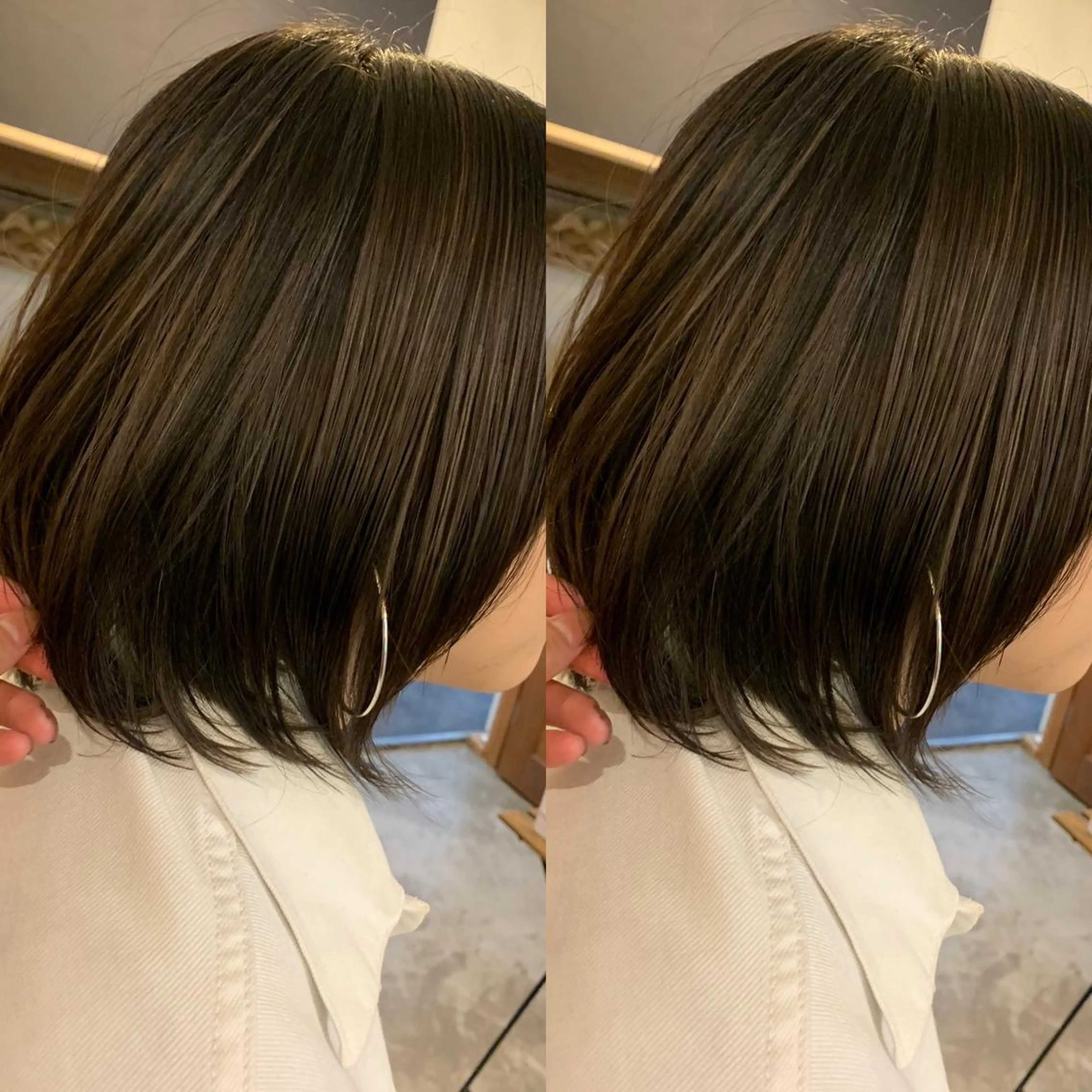 ショート カラー 艶カラー／ハイトーン Anjuのヘアスタイル