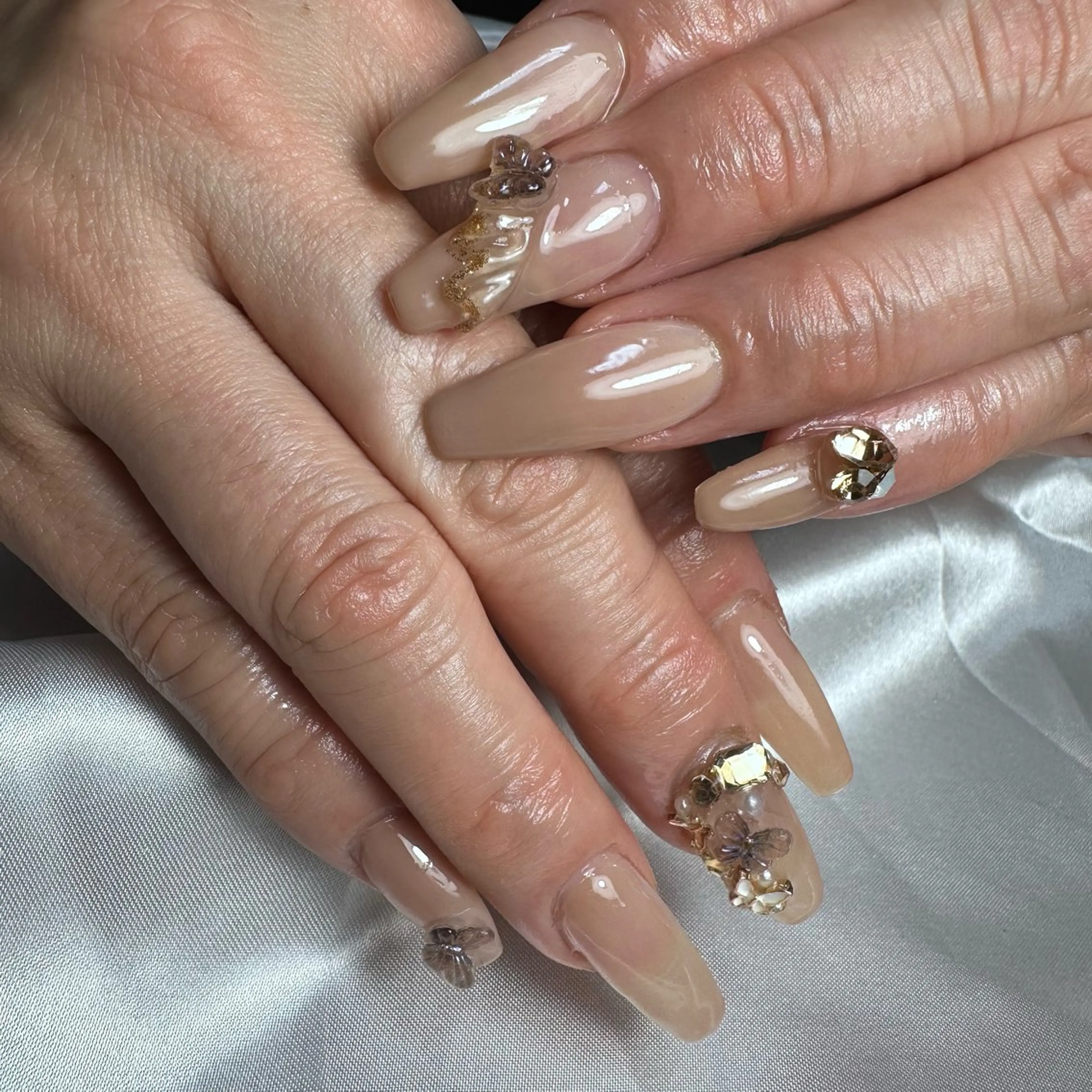 ネイル ワンホンネイル nail salon 凪/ネイル/耳ツボのネイルデザイン