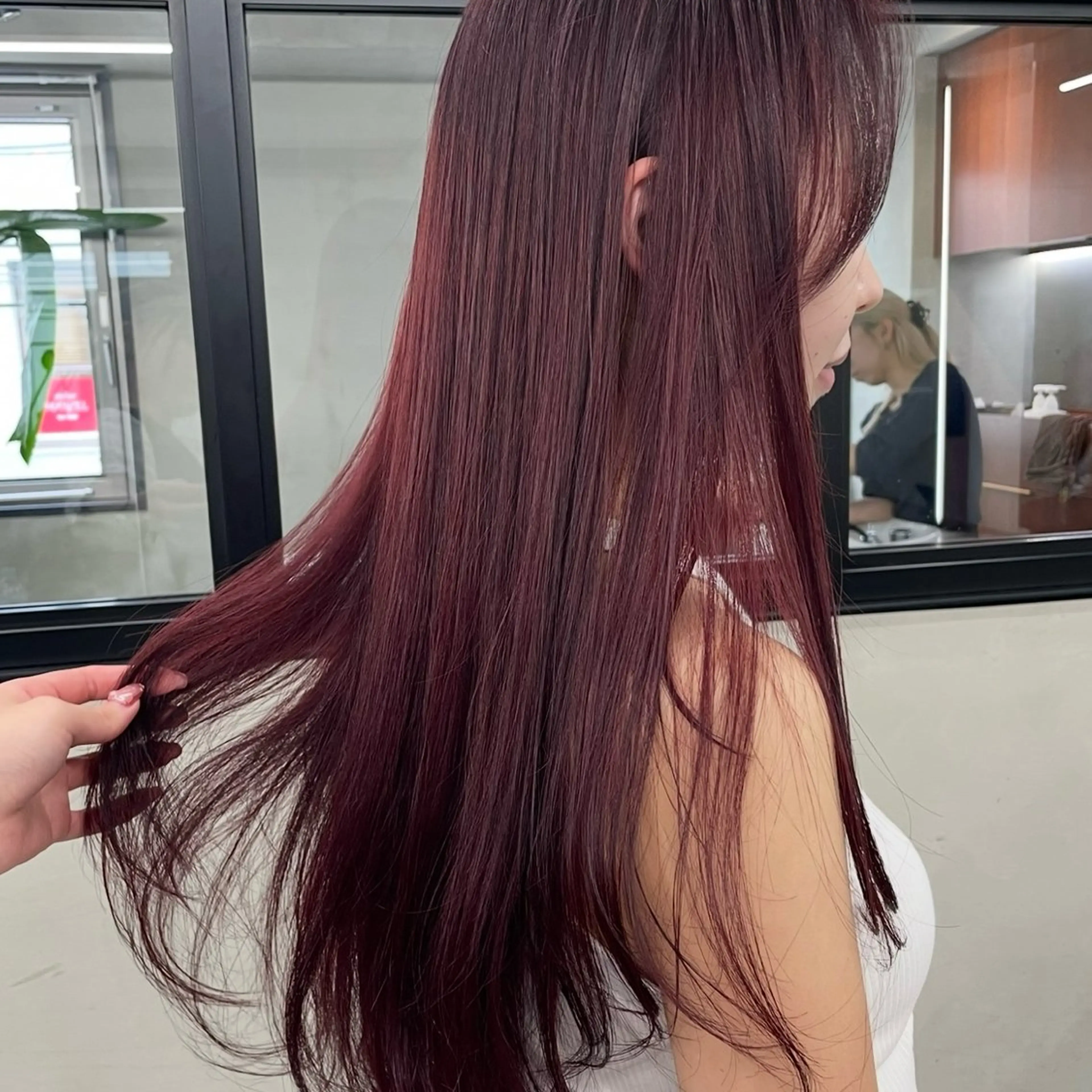 ロング カラー カット ヘアカラー トリートメント 🍒暖色カラー🍒 渋谷/YUUのヘアスタイル