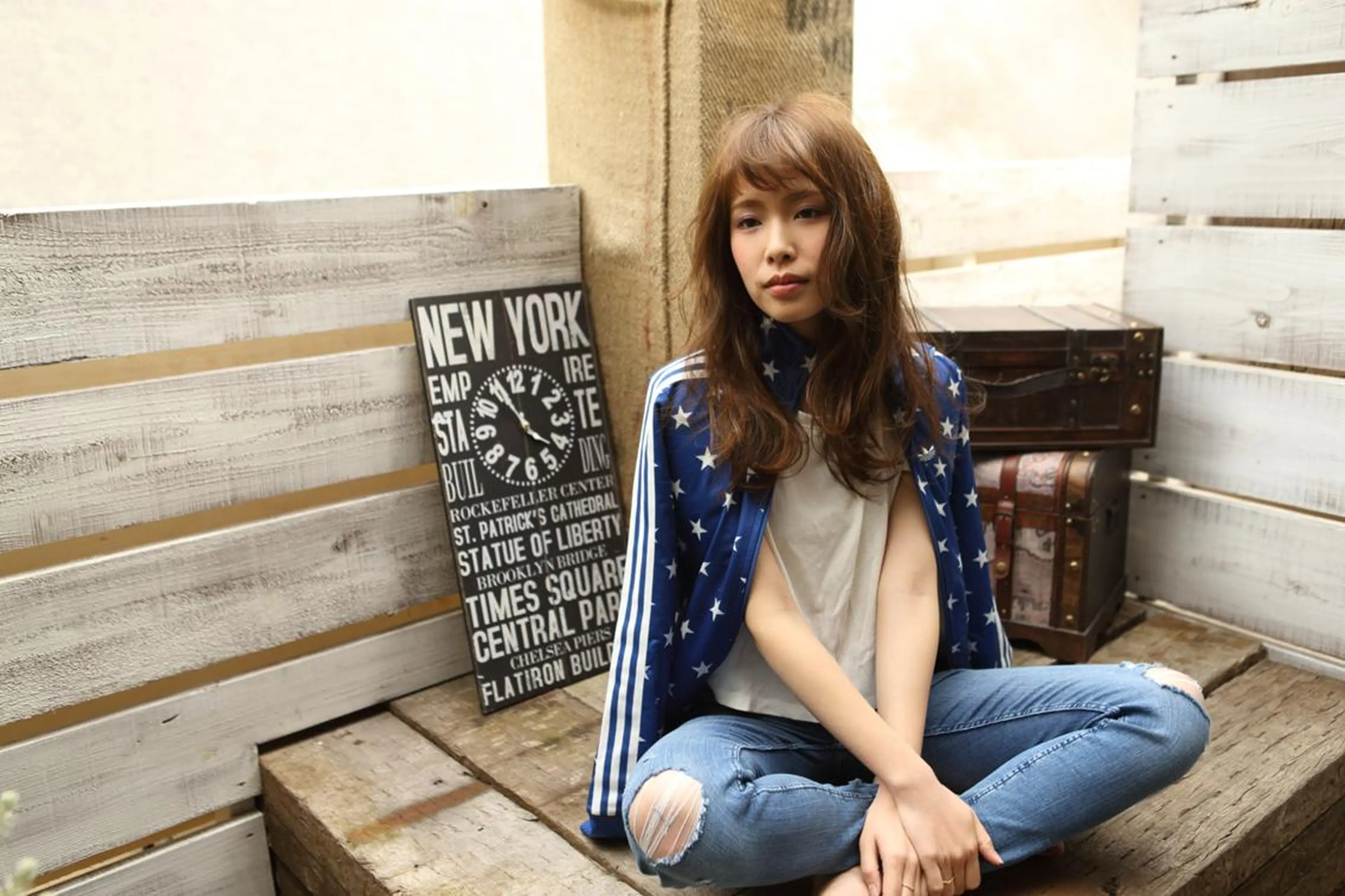 ロング アッシュ 髪質改善 トリートメント 髪質改善ストレート nao.c 田原台店のヘアスタイル