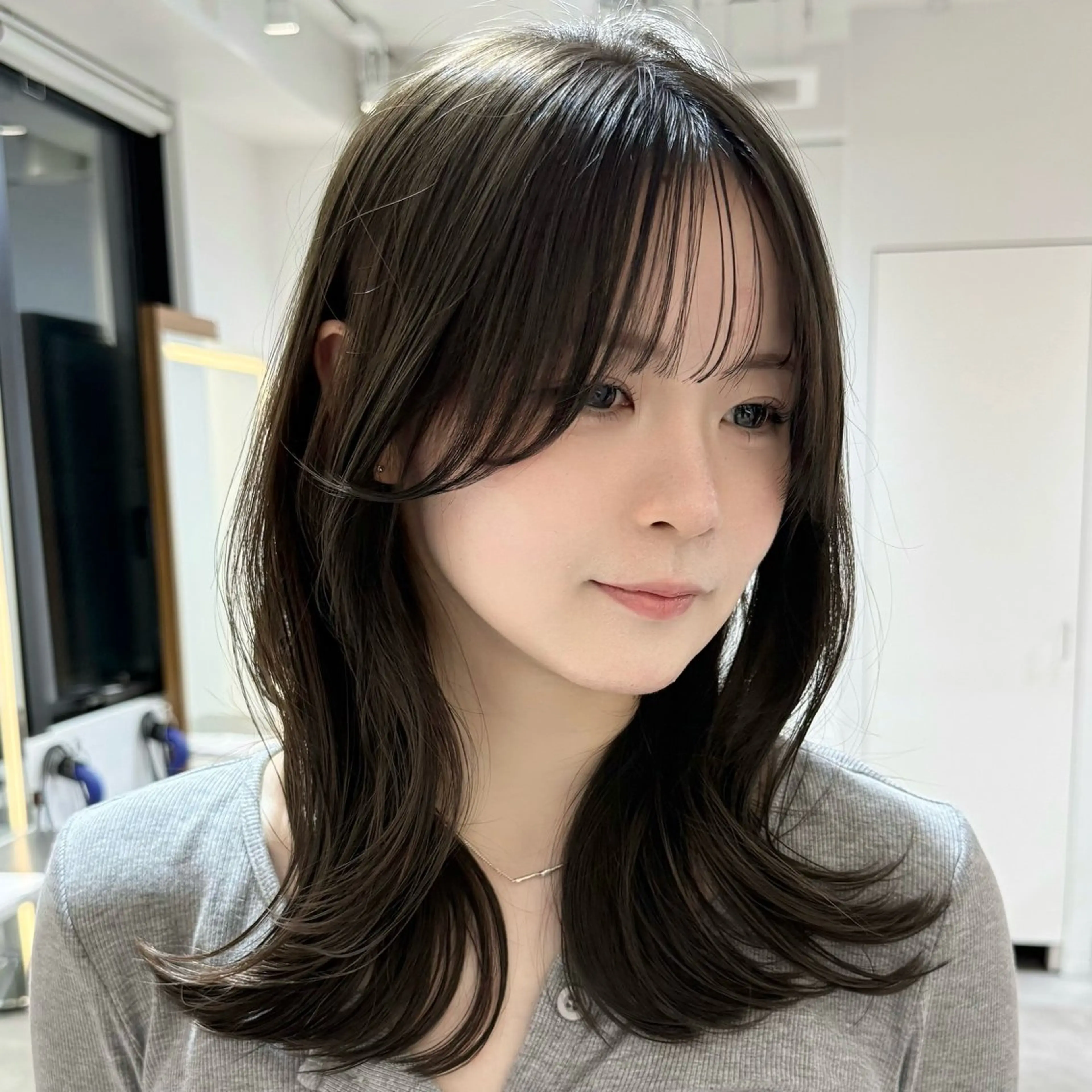 ミディアム カラー ボブ 韓国風ヘア レイヤーカット カット ヘアカラー 《メンズ特化》韓国風 /chiharaのヘアスタイル