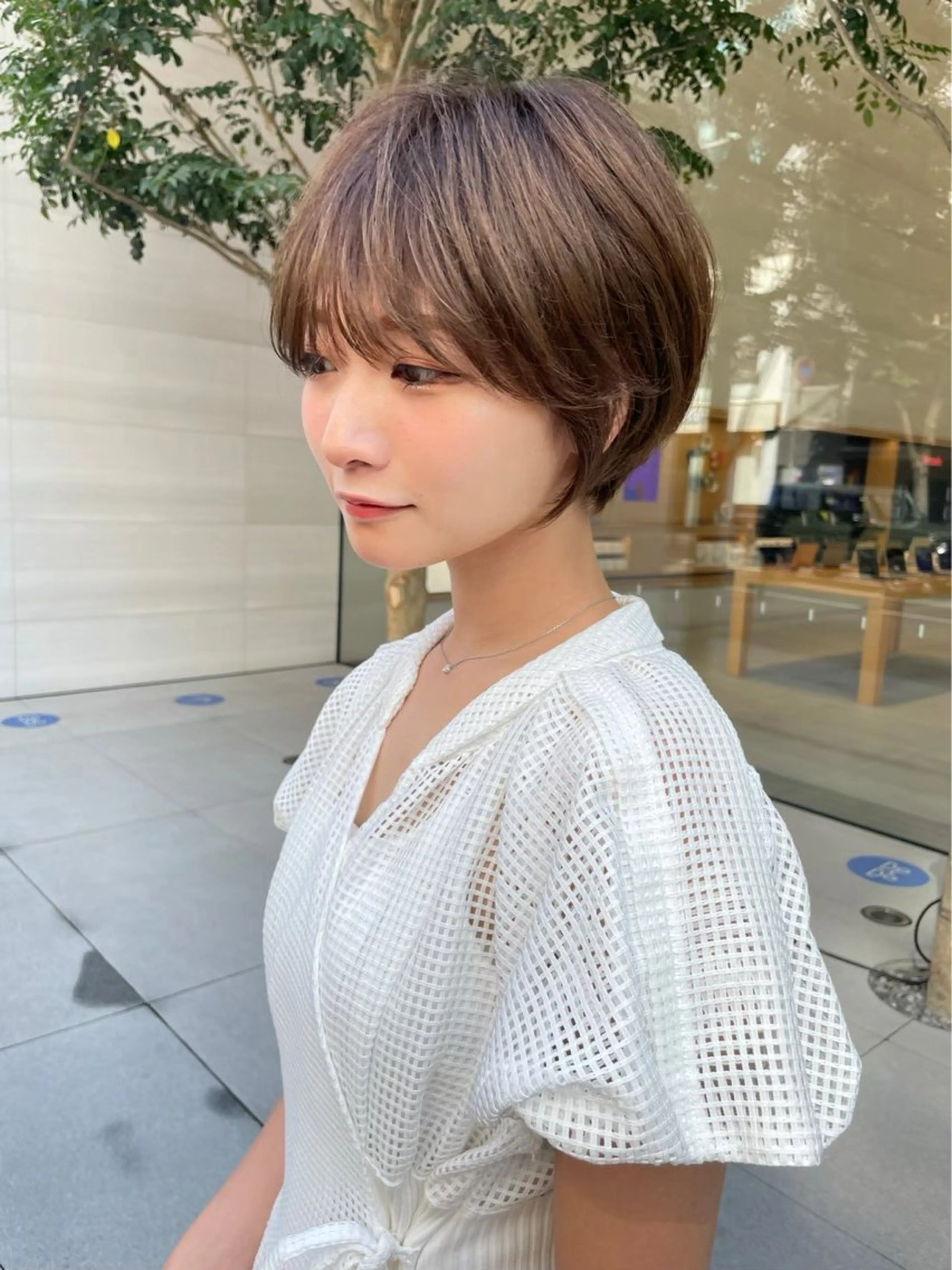 ショート カラー ✨Riria✨ ブリーチなしカラーのヘアスタイル