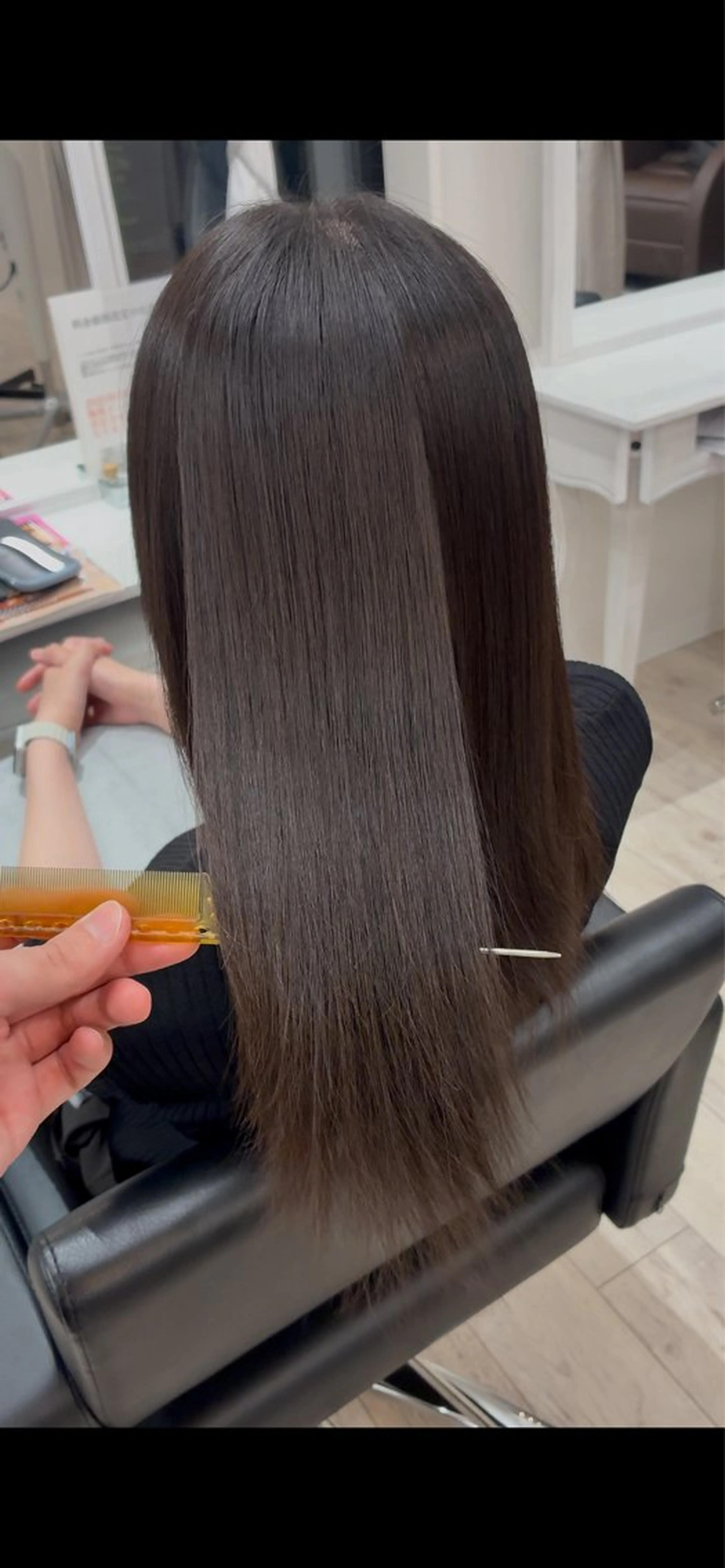 ロング 縮毛矯正 Lino hair YOKOのヘアスタイル