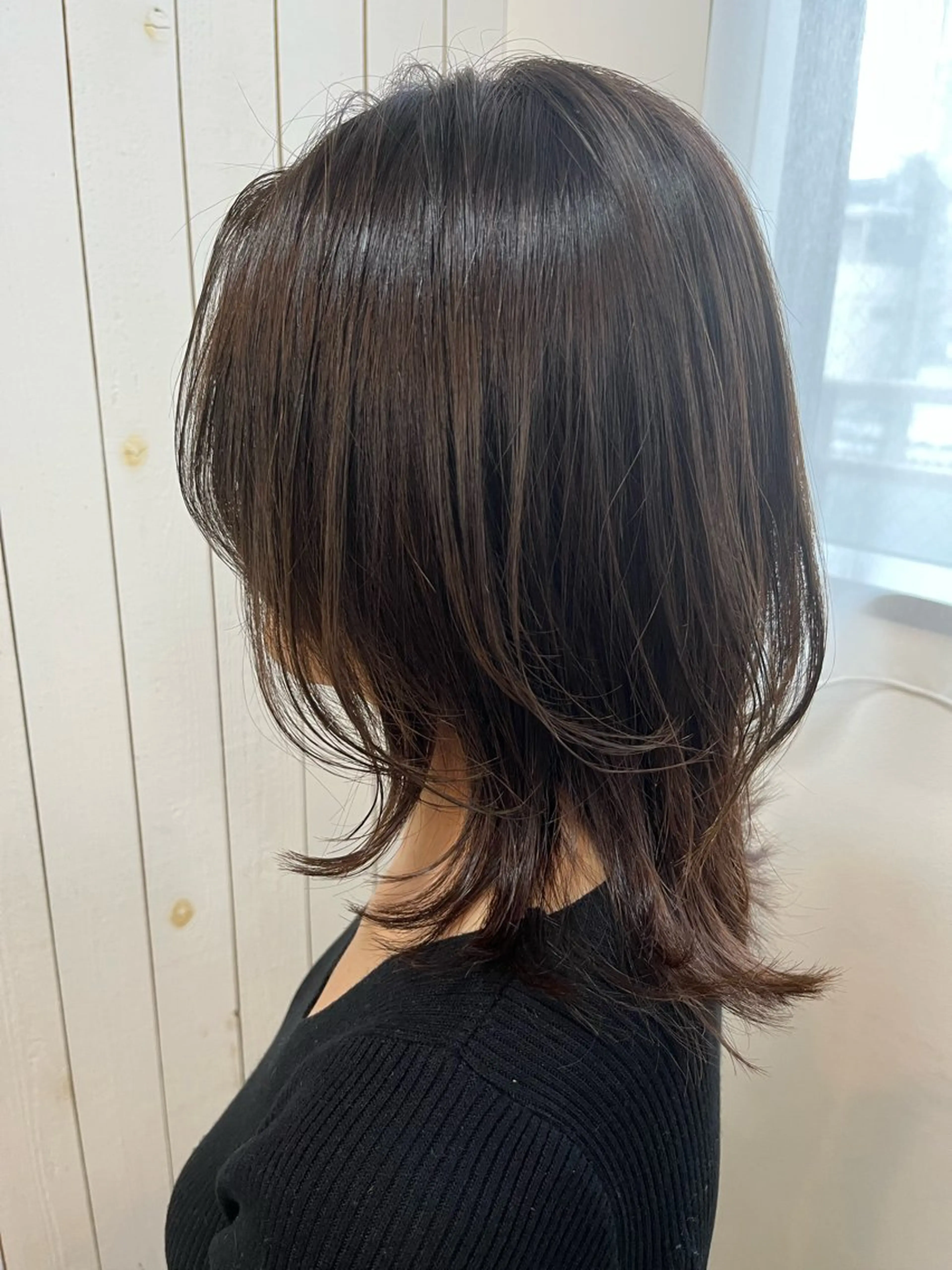 ミディアム 縮毛矯正 カット 縮毛矯正 トリートメント JUNO所属・阪神西宮★JUNO 川﨑温子のヘアスタイル