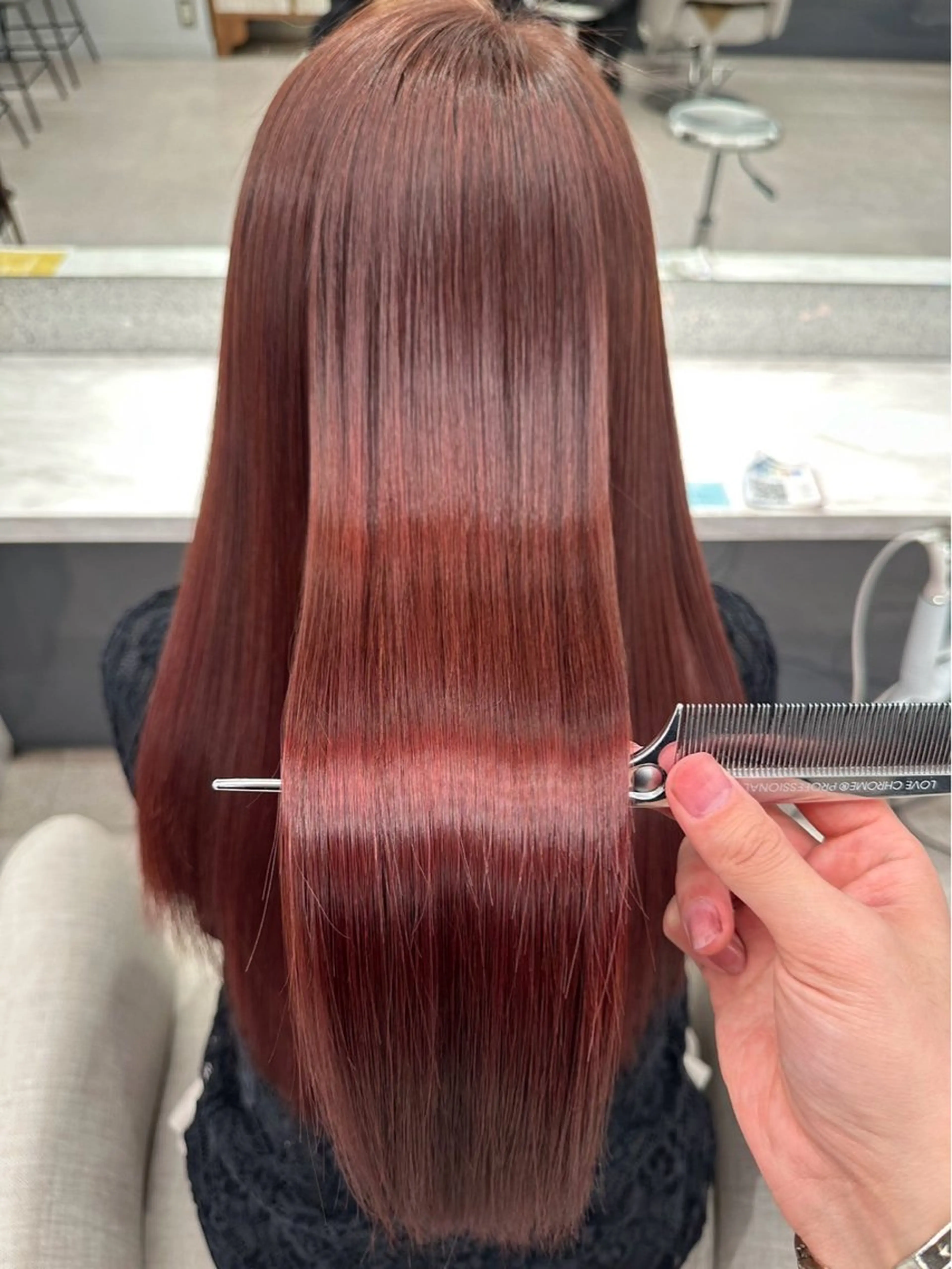 ロング むっち〜/ケアカラー /似合わせcutのヘアスタイル