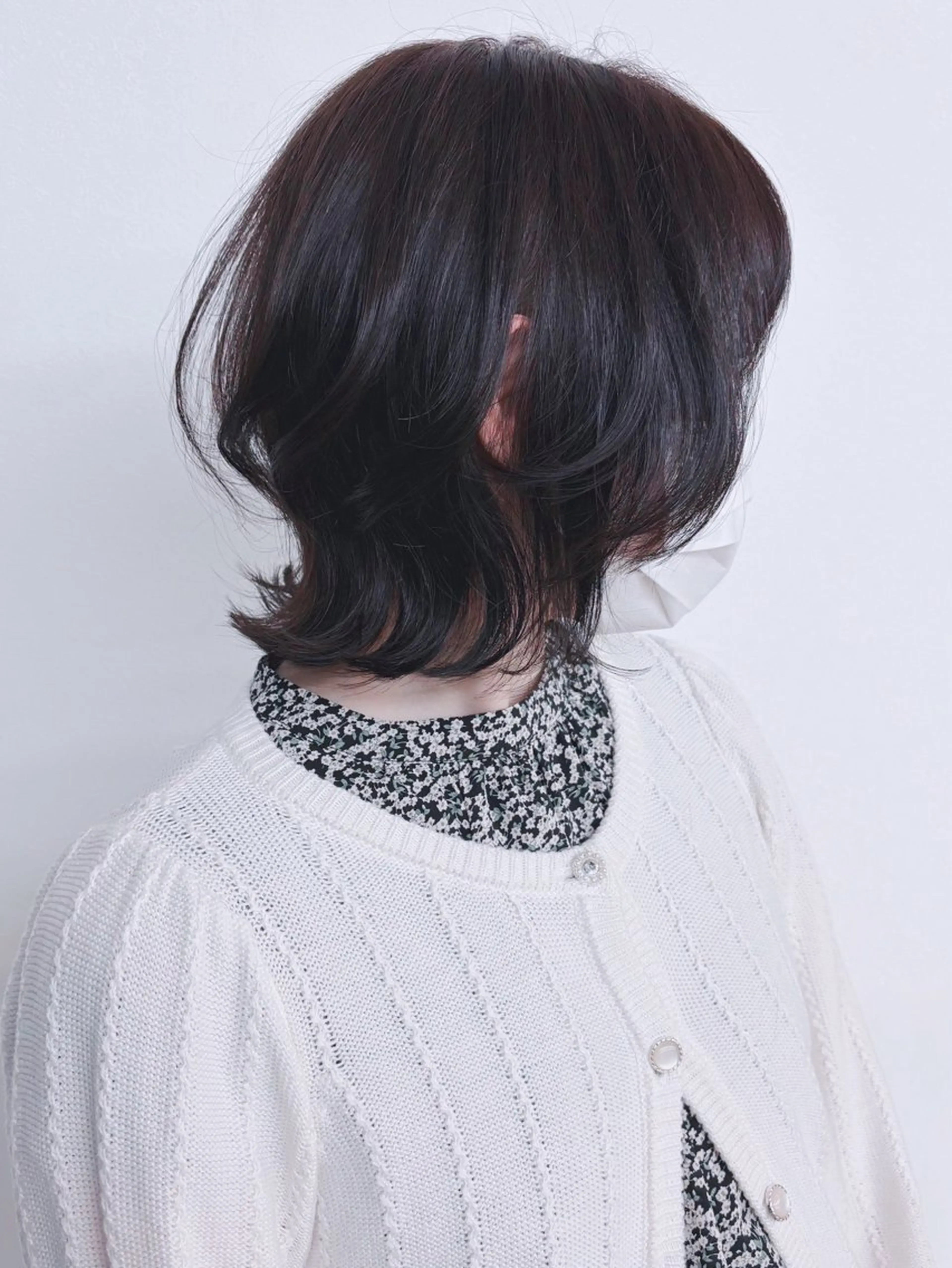 ミディアム レイヤーカット ウルフカット ウルフレイヤー カット ウルフ／パーマ 🐺🌀寺門和紗のヘアスタイル