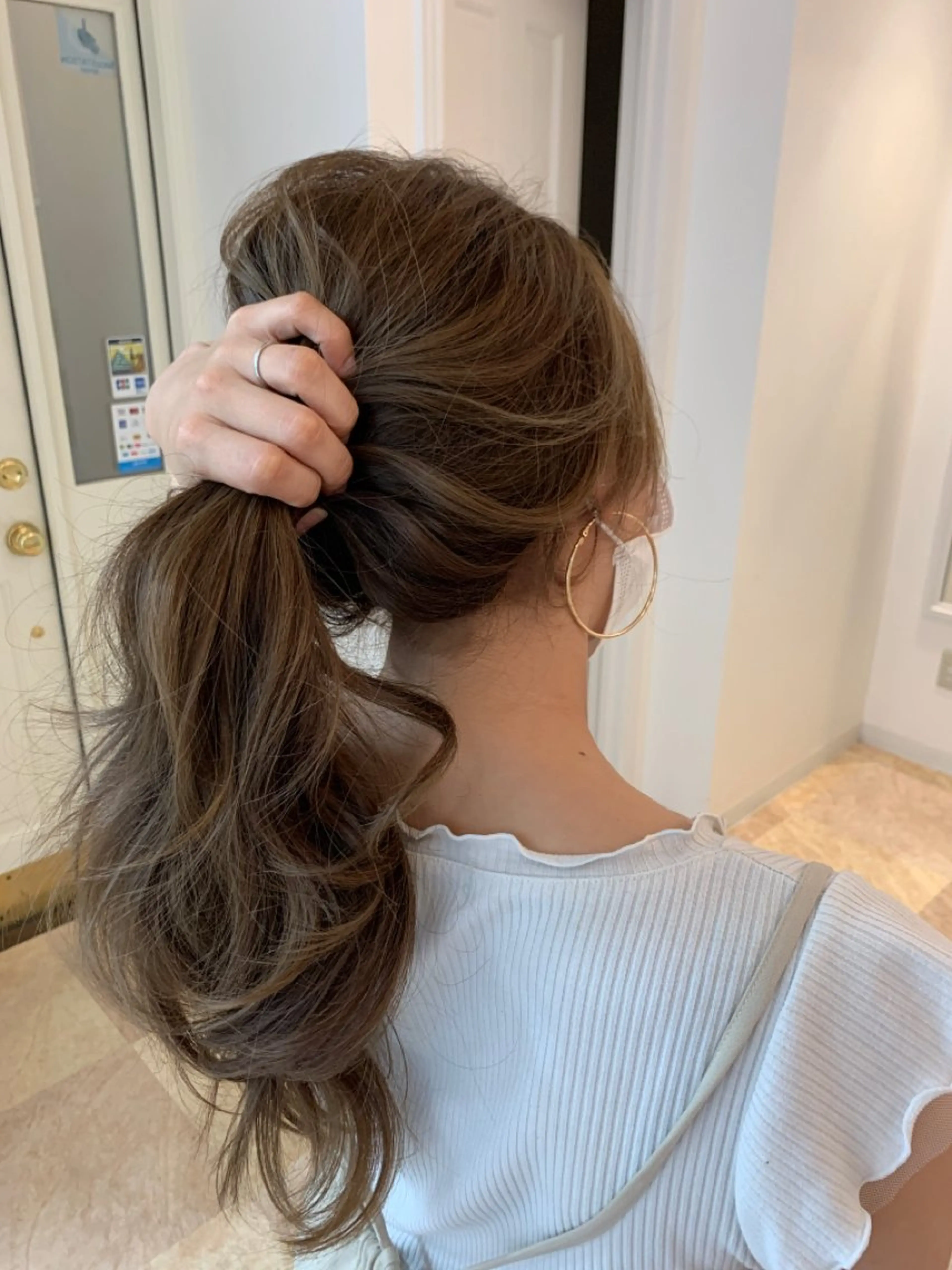 ロング カラー カット ヘアカラー トリートメント SALOWIN名古屋本山店所属・🍀ナガヤマ ヒデアキ🍀のヘアスタイル