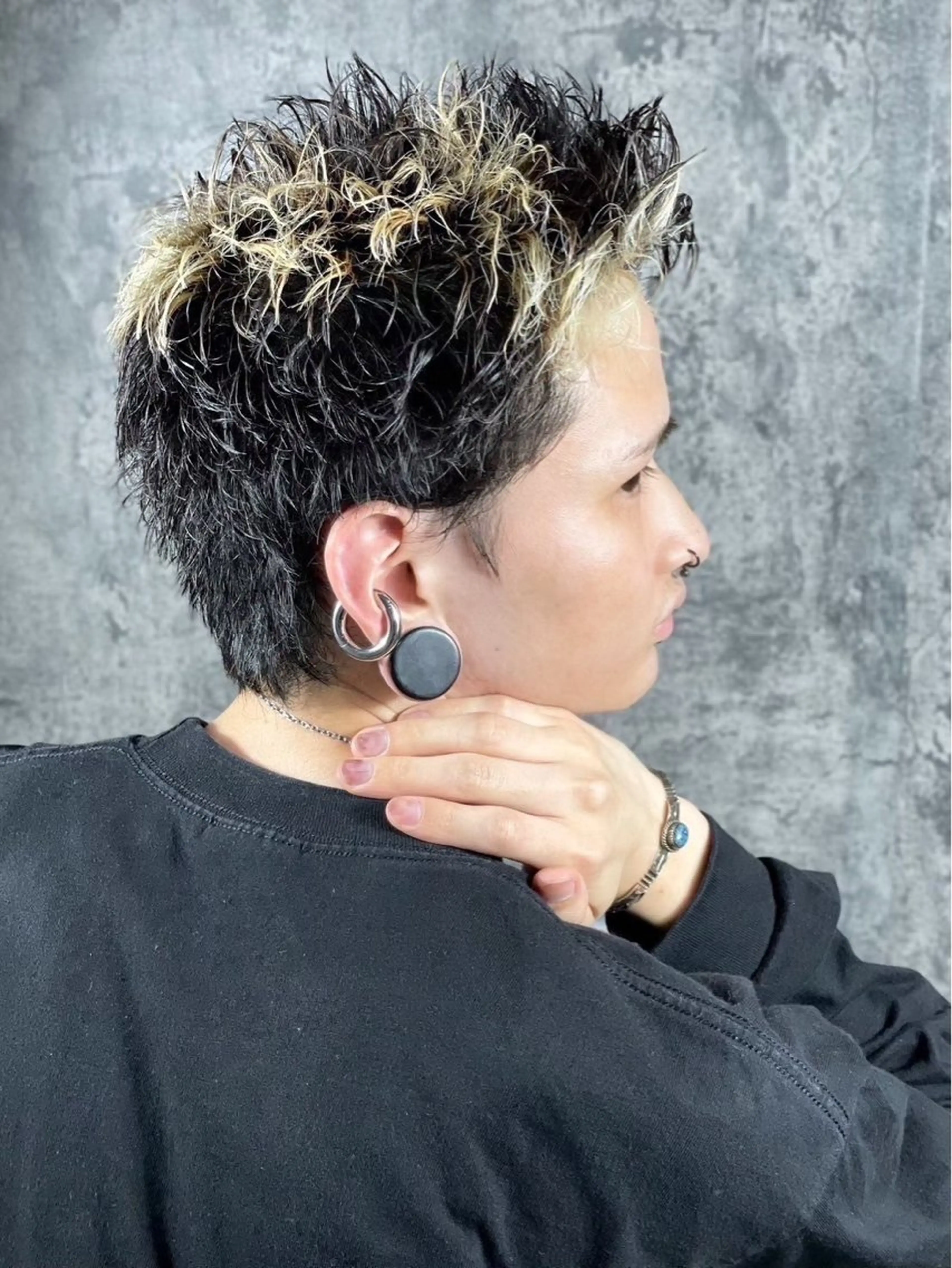 ショート パーマ ヘアアレンジ メンズ カット パーマ プレミアムバーバー新宿店所属・⚡️メンズ特化⚡️ 倉林 隼大のヘアスタイル