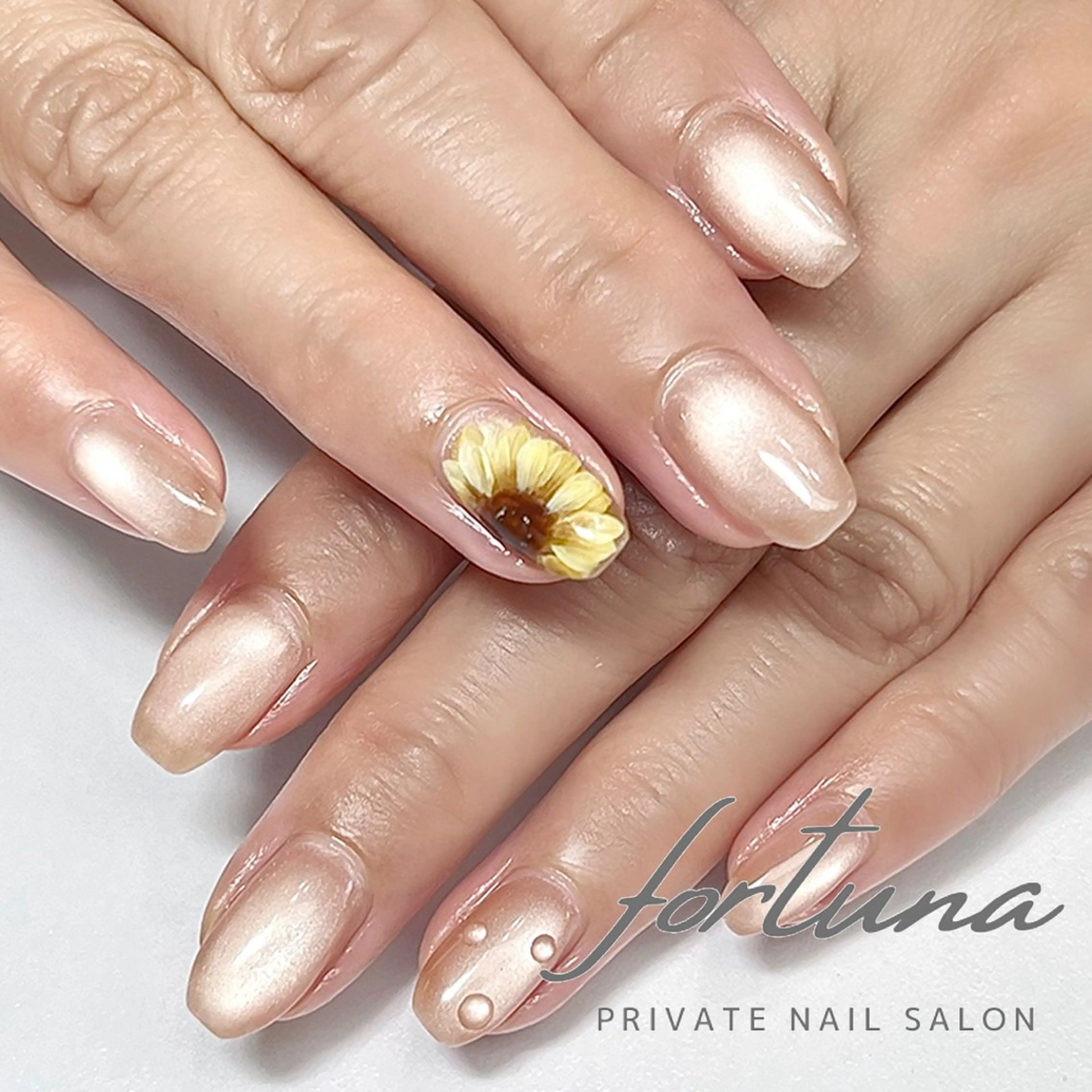 ネイル マグネットネイル 夏ネイル fortuna 武藤裕美のネイルデザイン