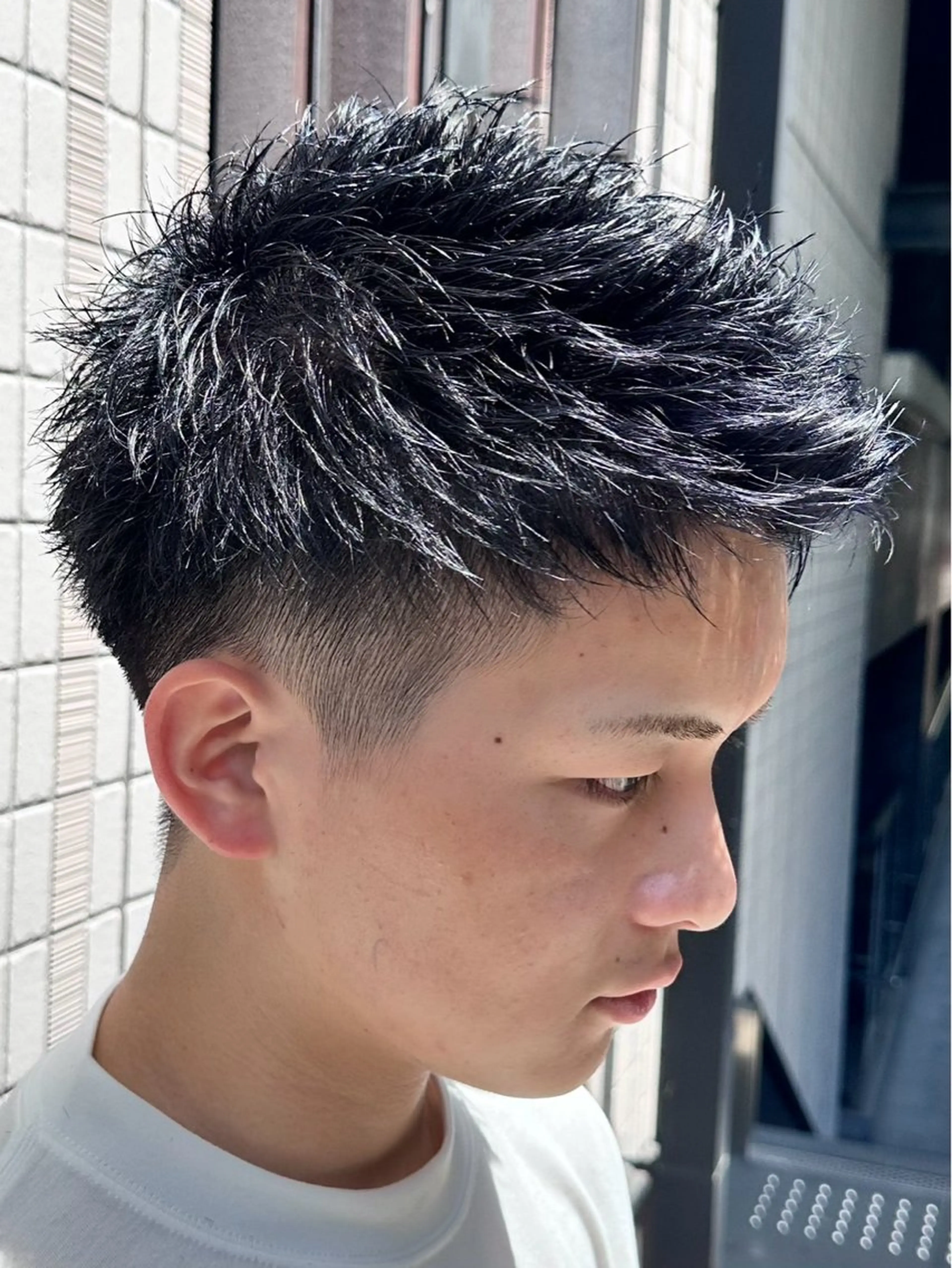 ショート メンズ カット ヘアカラー KING of hair by NOISM所属・梅田/メンズカット/ パーマ/秋本 大智のヘアスタイル