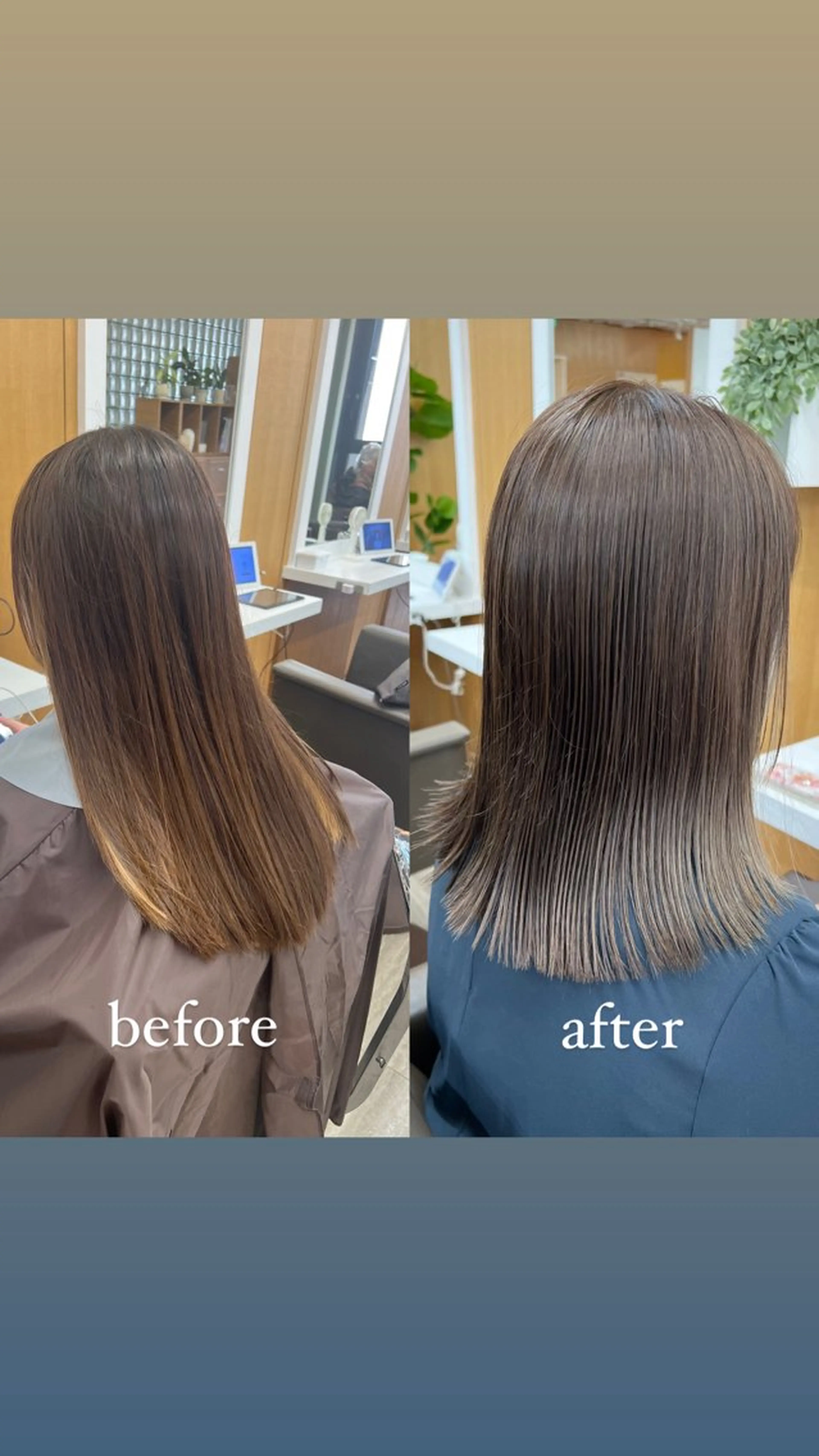 ミディアム カラー グレージュ 透明感カラー/ イルミナカラーヒロキのヘアスタイル