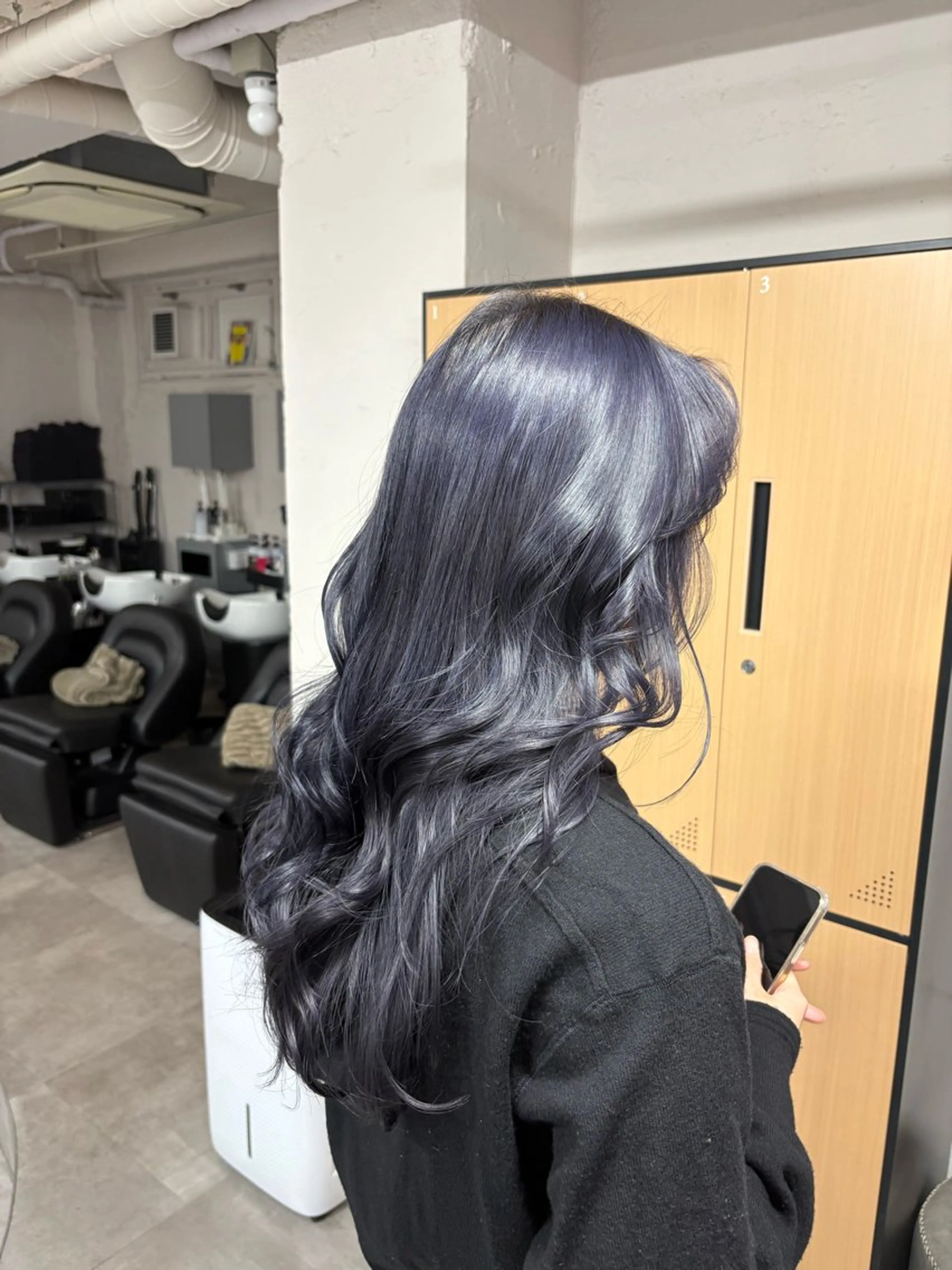 ロング ヘアカラー トリートメント tokute 中野真咲🐺のヘアスタイル