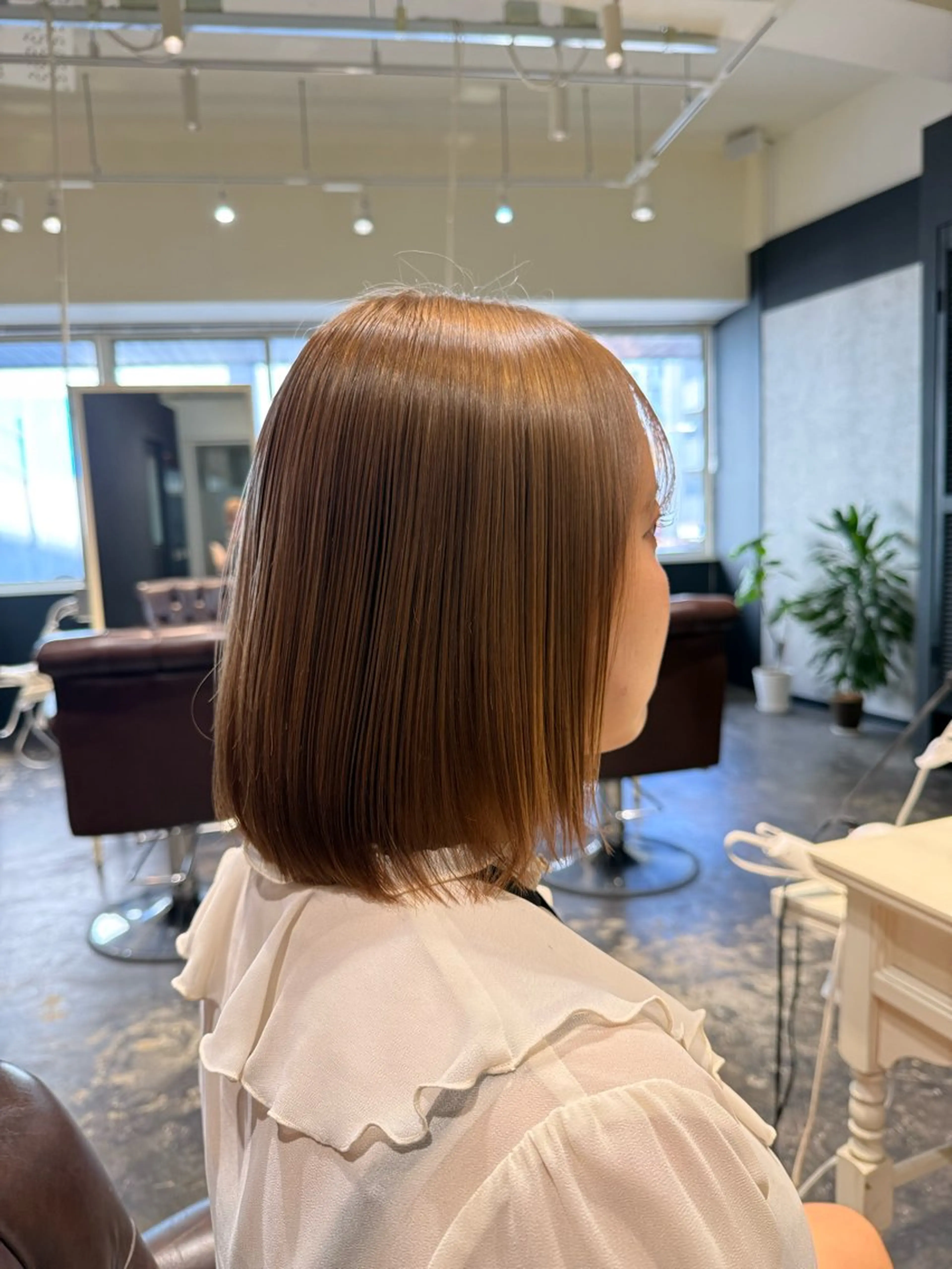 ミディアム ヘアカラー トリートメント N(a)INE.（ナイン）所属・SAKI/時短セット /レイヤーカット♥️のヘアスタイル