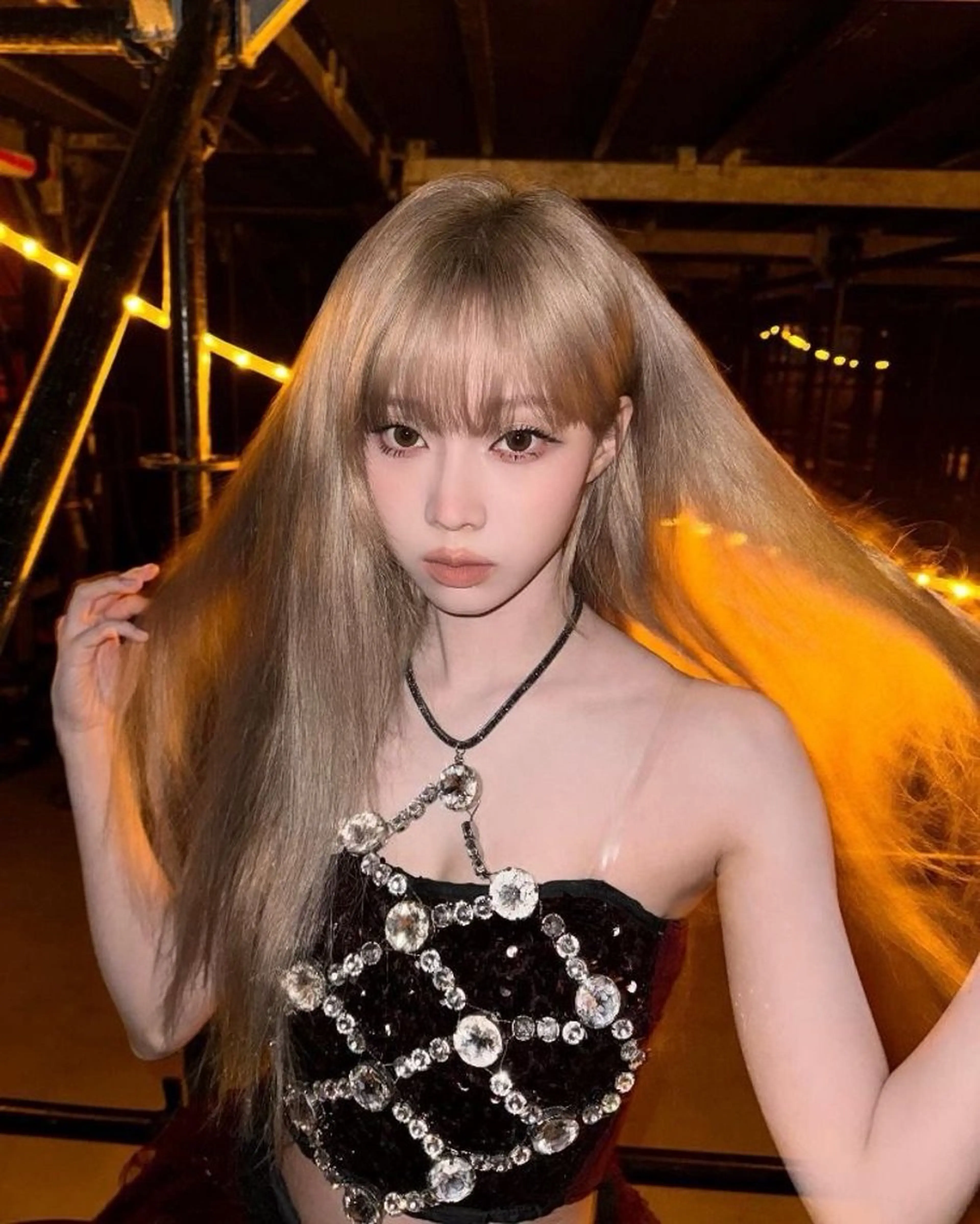 ロング 韓国ガーリー🤍ハイ トーン🤍Ayanaのヘアスタイル