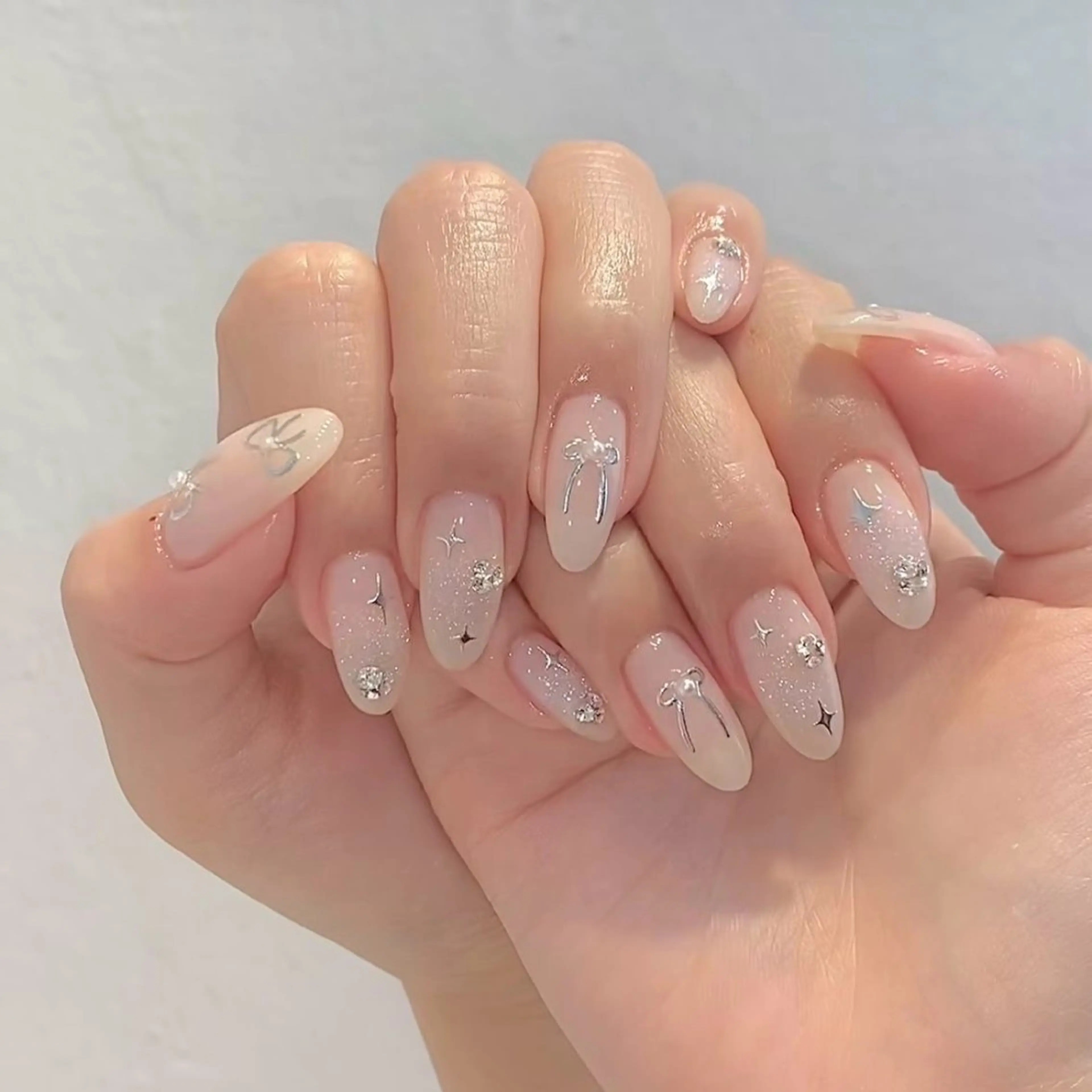 ネイル アートネイル フレンチネイル ジェルネイル 韓国ネイル 持ち込み ハンドネイル ハンドケア ボニー Coco nailのネイルデザイン